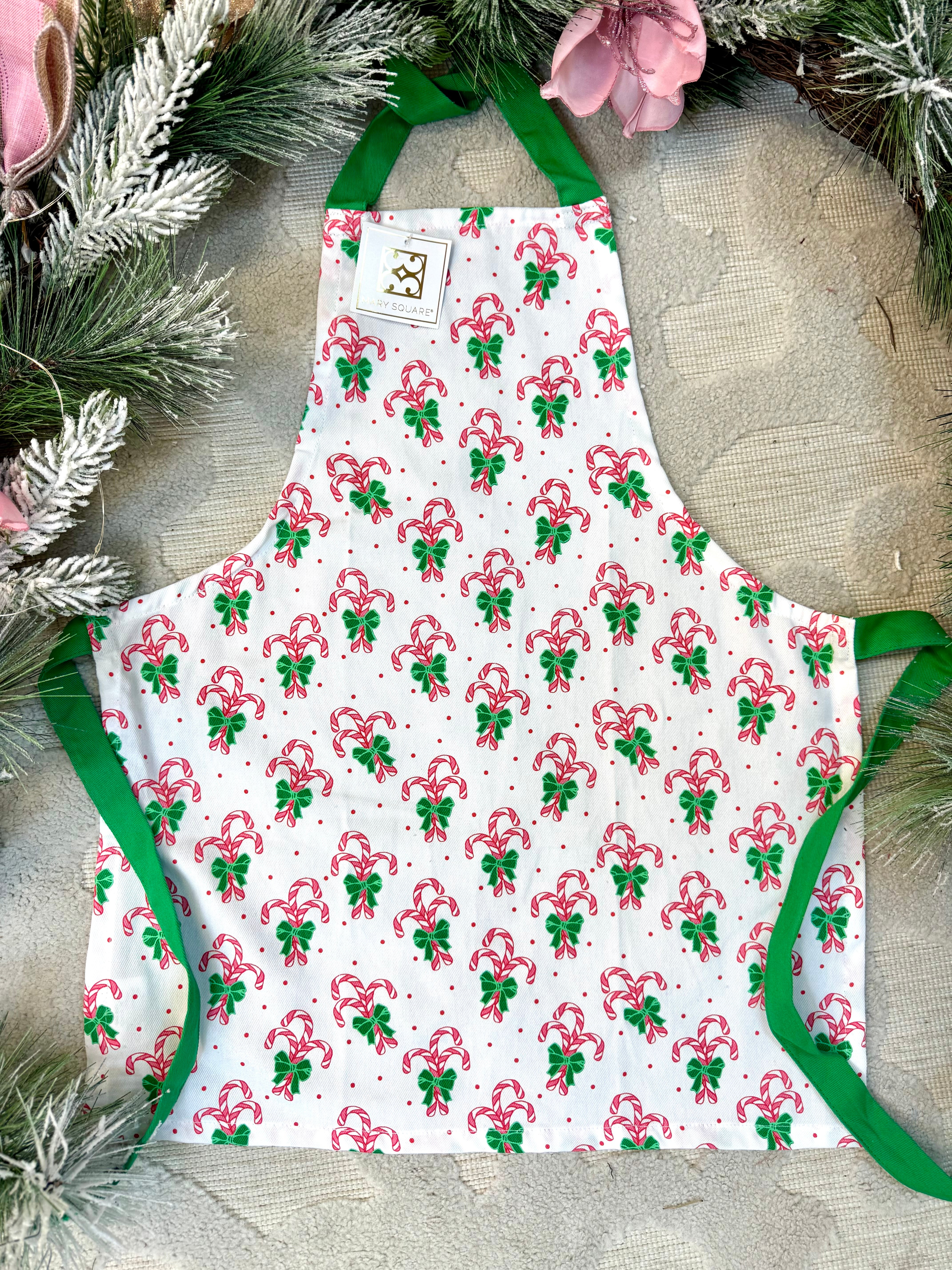 Apron Kids - Candy Cane-350 Holiday-Mary Square-The Lovely Closet, Women's Fashion Boutique in Alexandria, KY