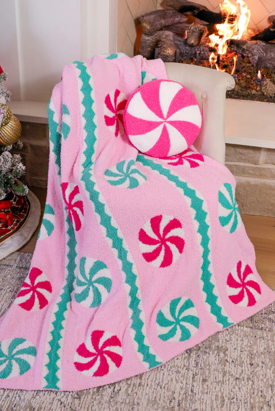 Christmas Cheer Lux Blanket Winter Mint-350 Holiday-Jess Lea-The Lovely Closet, Women's Fashion Boutique in Alexandria, KY