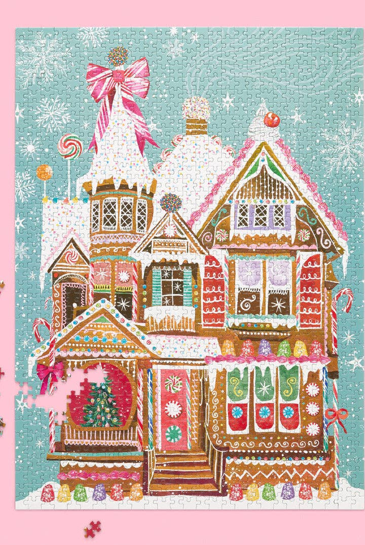 Gingerbread House 1000 Piece Christmas Puzzle-310 Gift-WerkShoppe-The Lovely Closet, Women's Fashion Boutique in Alexandria, KY