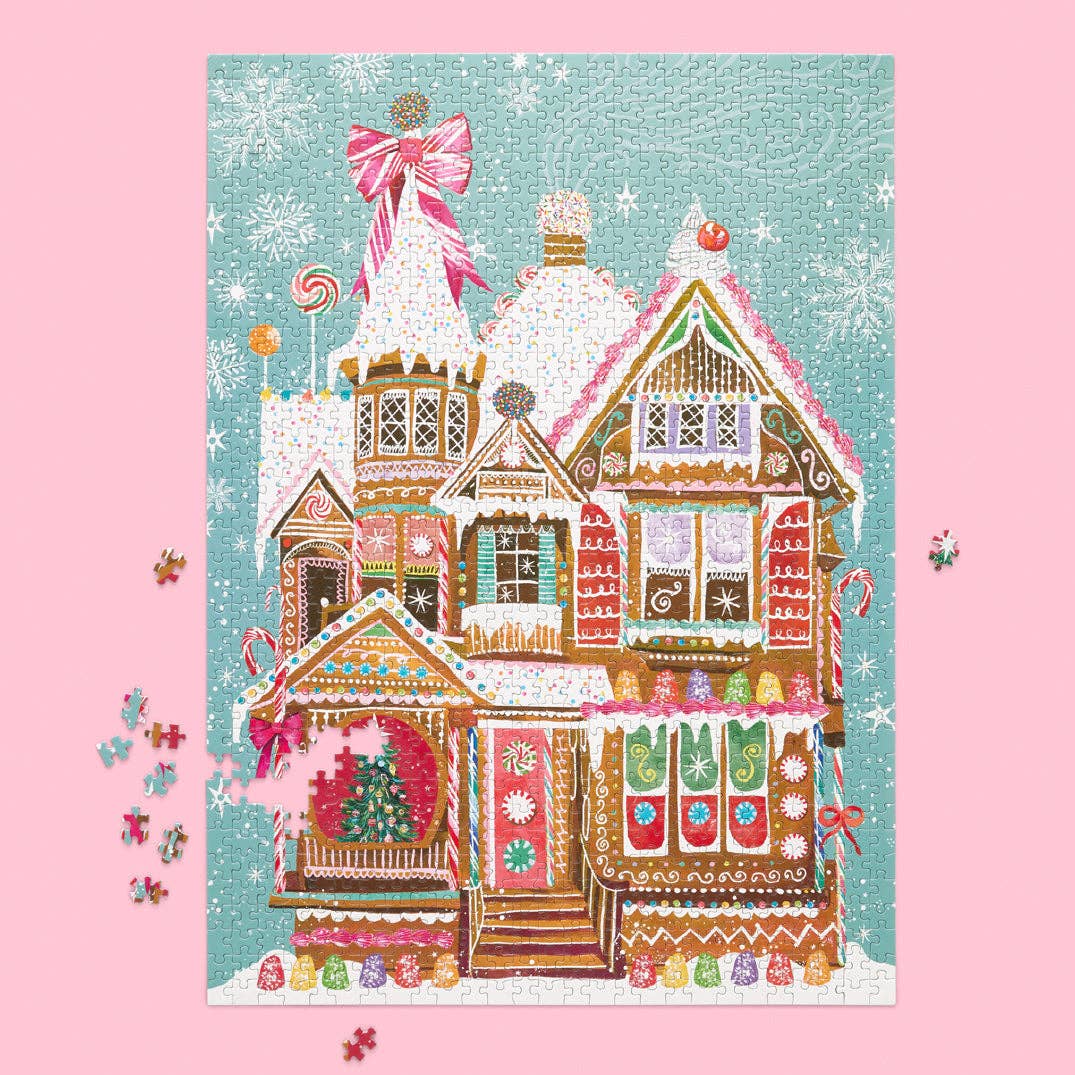 Gingerbread House 1000 Piece Christmas Puzzle-310 Gift-WerkShoppe-The Lovely Closet, Women's Fashion Boutique in Alexandria, KY