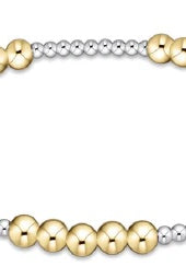 Classic Mixed Metal Blissful 4mm Beaded Bracelet-260 eNewton-eNewton-The Lovely Closet, Women's Fashion Boutique in Alexandria, KY