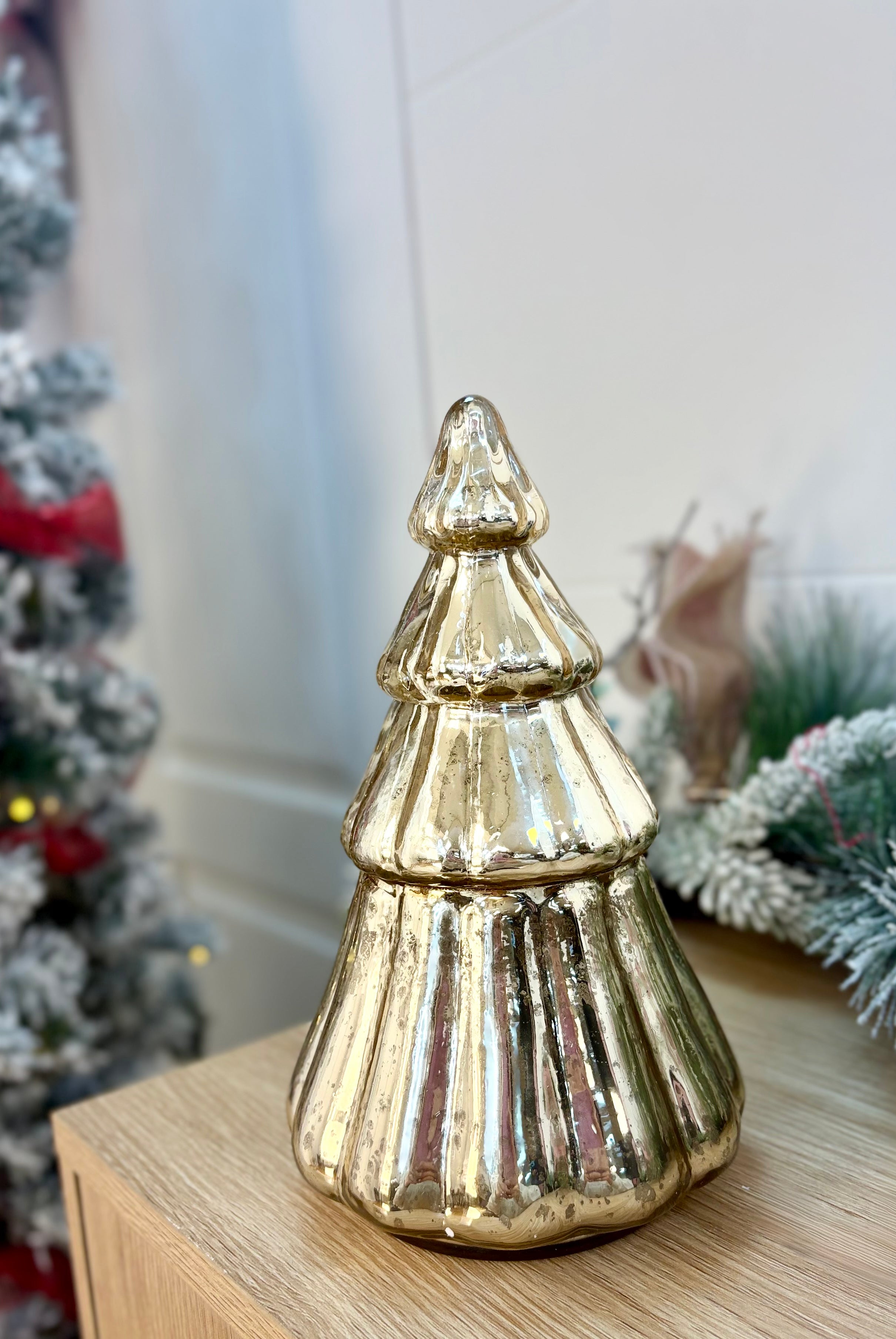 Christmas Tree Gold Mercury Glass Candle-350 Holiday-Mary Square-The Lovely Closet, Women's Fashion Boutique in Alexandria, KY
