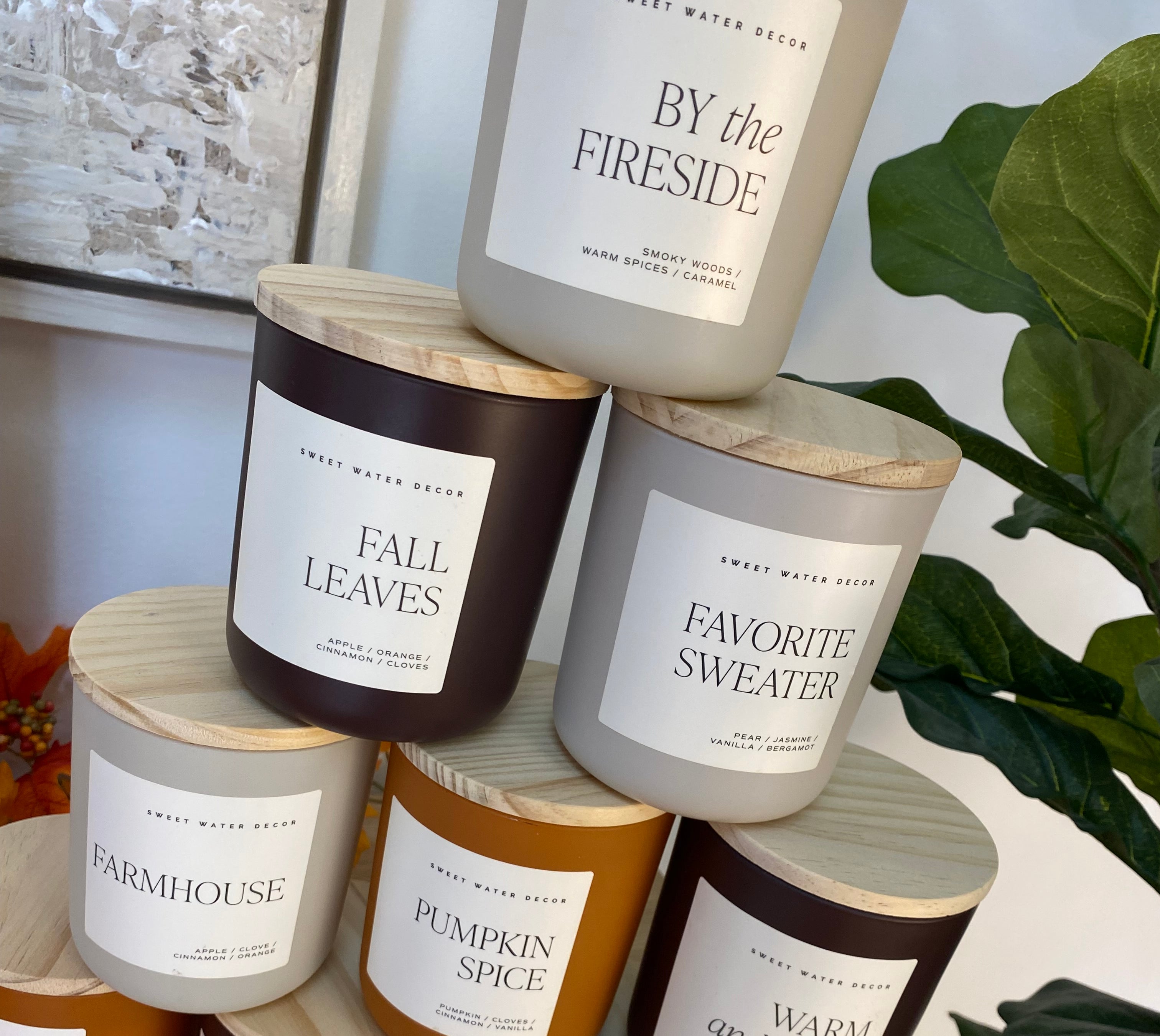 Sweet Water Decor 15oz Soy Candle - Fall-310 Gift-Sweet Water Decor-The Lovely Closet, Women's Fashion Boutique in Alexandria, KY