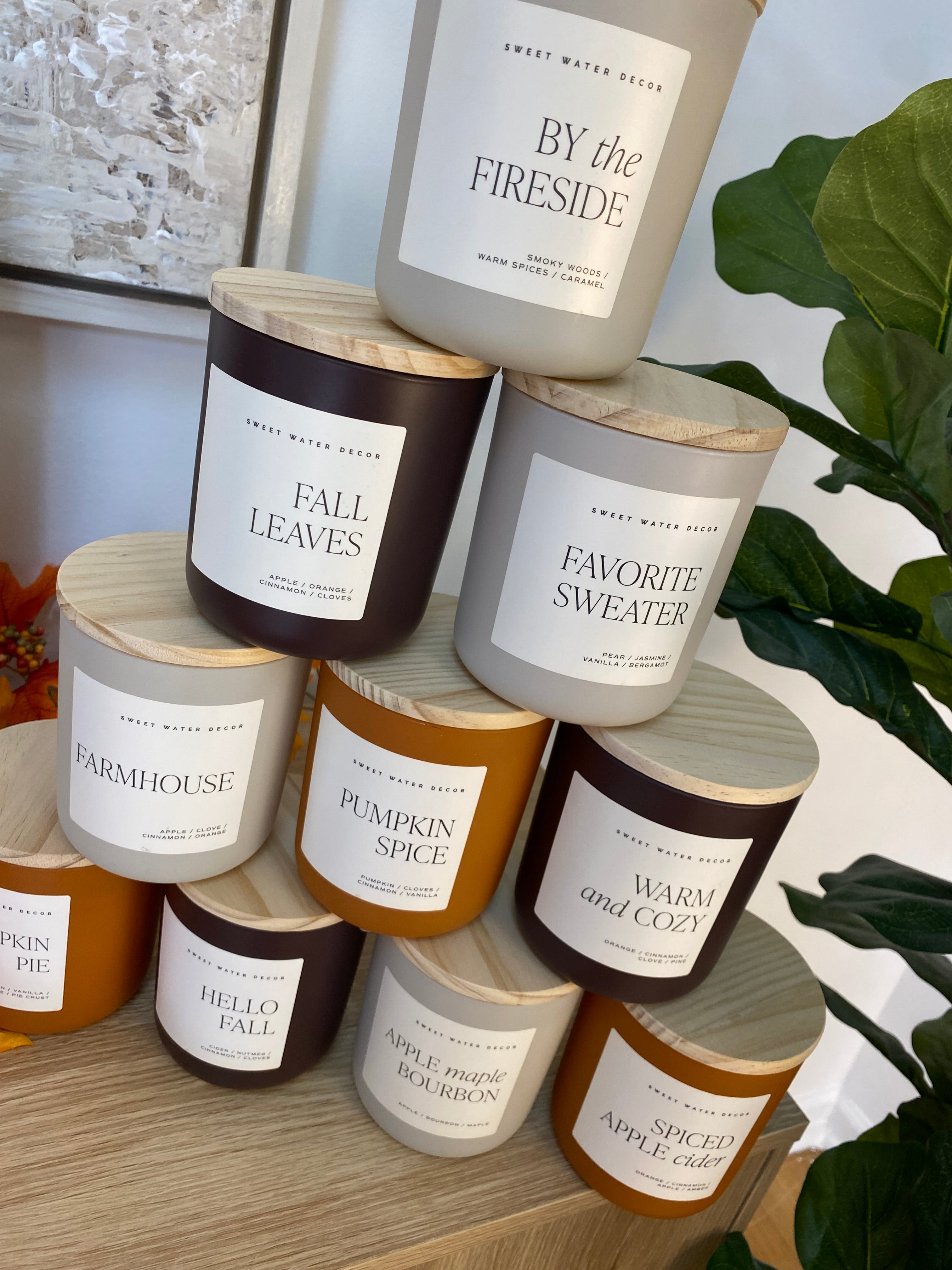 Sweet Water Decor 15oz Soy Candle - Fall-310 Gift-Sweet Water Decor-The Lovely Closet, Women's Fashion Boutique in Alexandria, KY