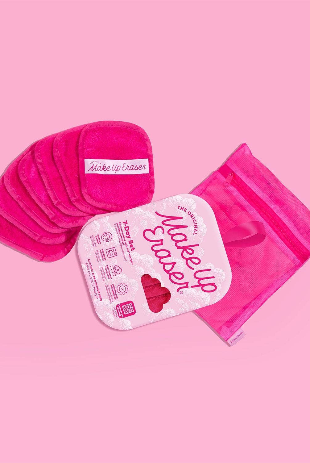 Pink 7-Day Set | Eco-Friendly MakeUp Eraser-340 Beauty/Self Care-The Original MakeUp Eraser-The Lovely Closet, Women's Fashion Boutique in Alexandria, KY