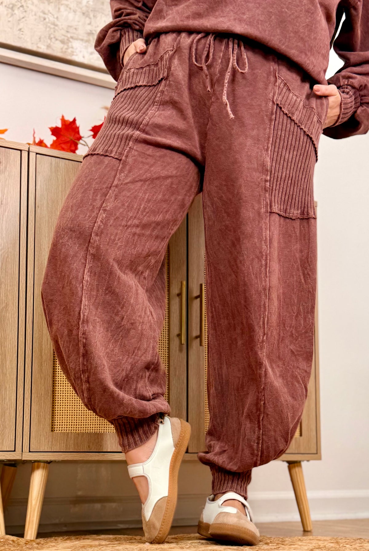 Cool Intentions Joggers - Hot Cocoa-240 Pants-jHer-The Lovely Closet, Women's Fashion Boutique in Alexandria, KY