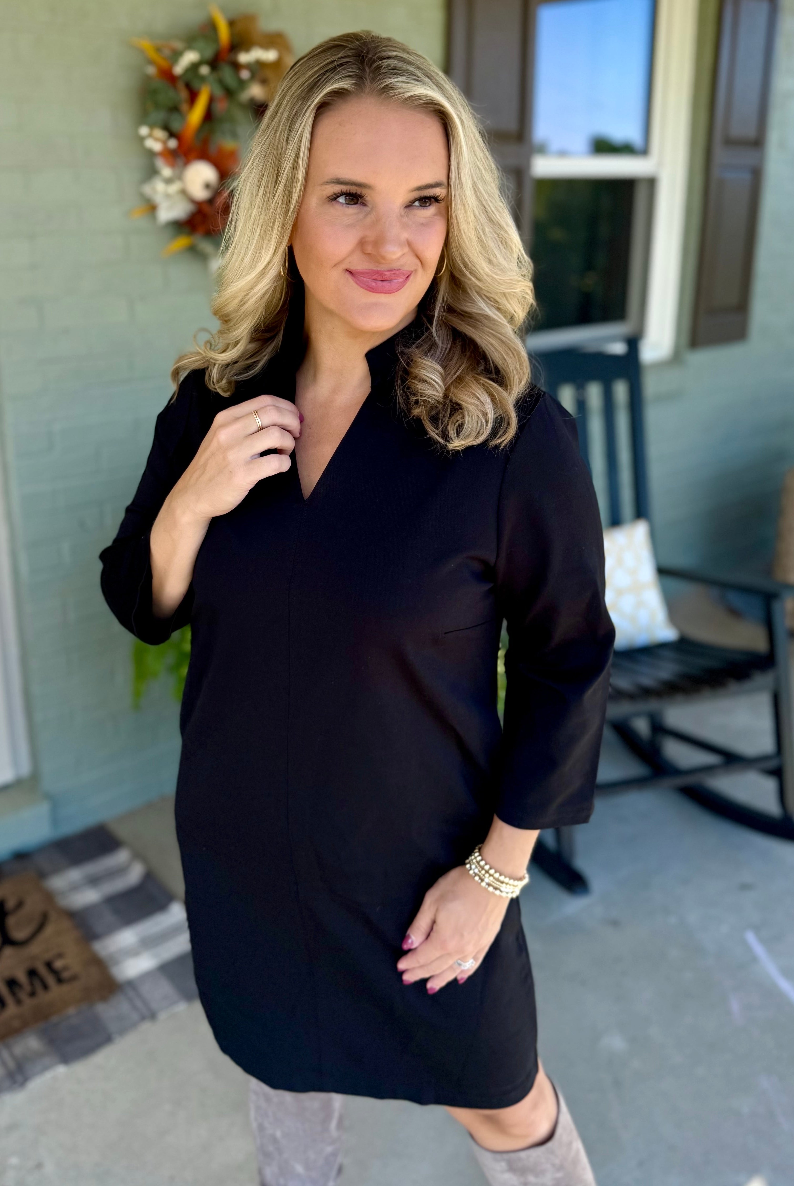 Magic A-Line Dress - Black-180 Dresses-Dear Scarlett-The Lovely Closet, Women's Fashion Boutique in Alexandria, KY