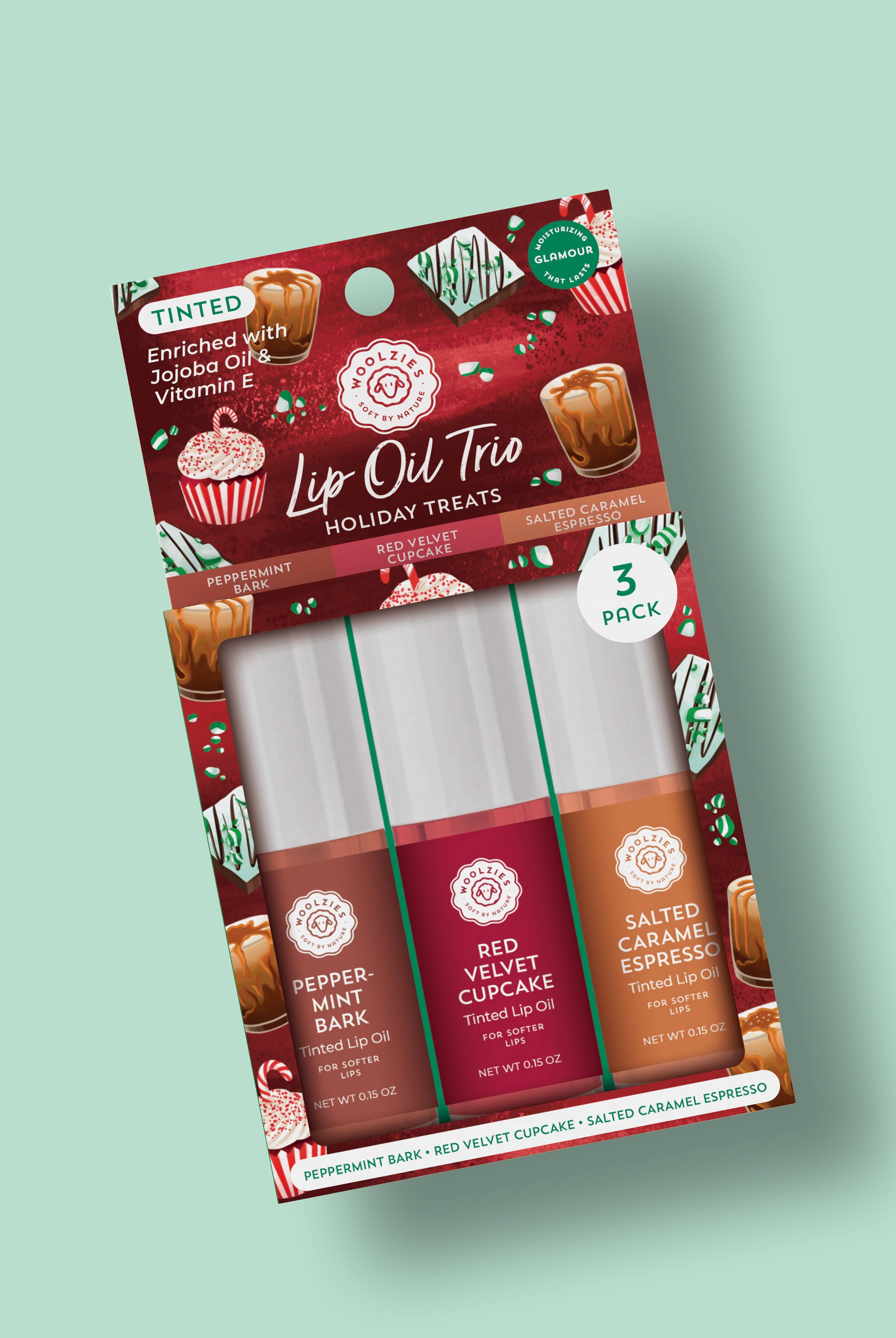 Tinted Lip Oil Trio – Holiday Treats-350 Holiday-Woolzies-The Lovely Closet, Women's Fashion Boutique in Alexandria, KY