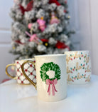 Mary Square Mug - Rosy Wreath-350 Holiday-Mary Square-The Lovely Closet, Women's Fashion Boutique in Alexandria, KY