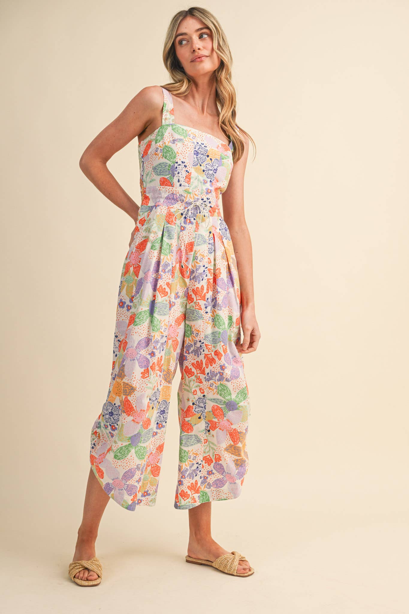 Citrus Splash Jumpsuit-190 Rompers/Jumpsuits/Sets-&MERCI-The Lovely Closet, Women's Fashion Boutique in Alexandria, KY