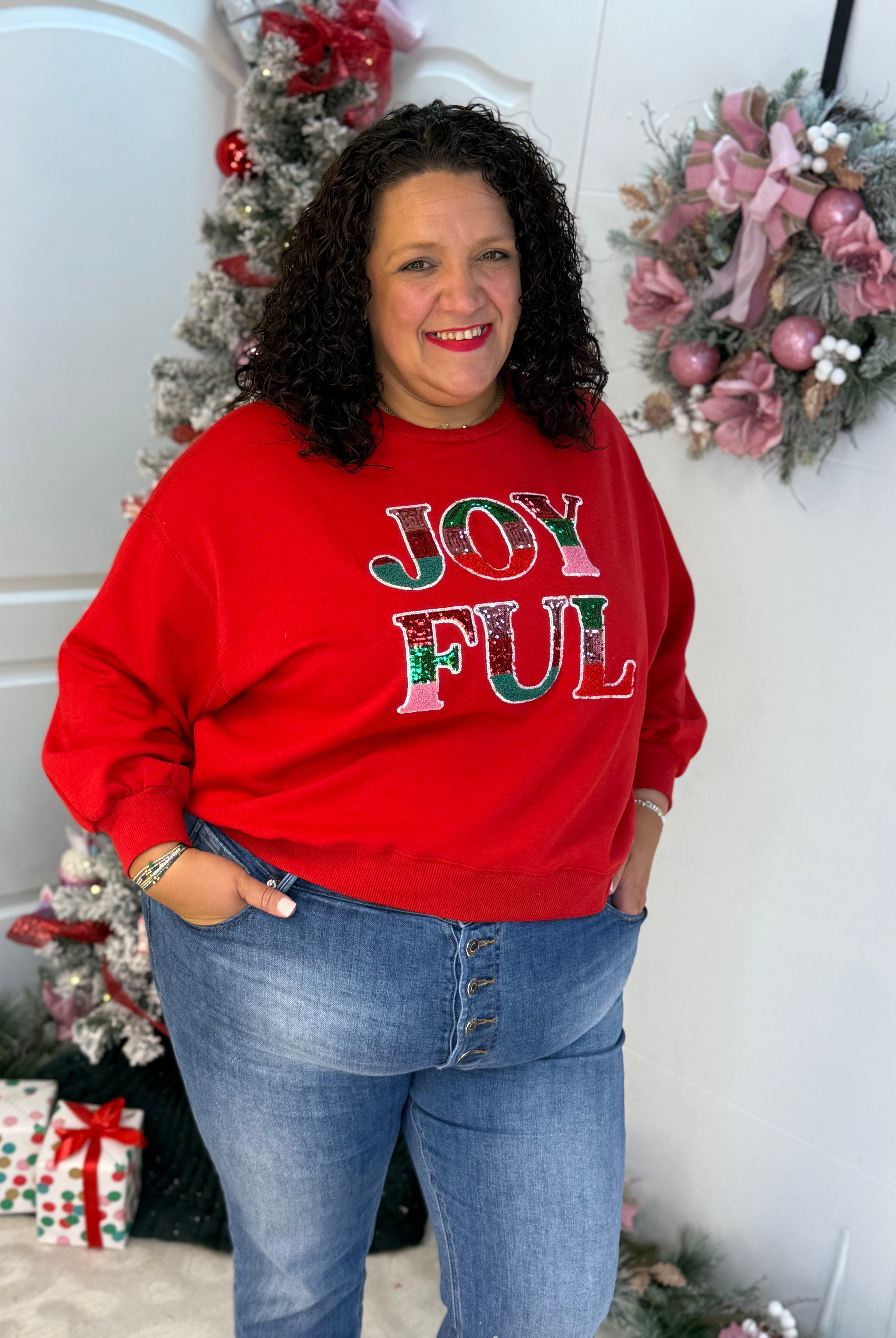 Millie Joyful Pullover-150 Sweatshirts-Mary Square-The Lovely Closet, Women's Fashion Boutique in Alexandria, KY