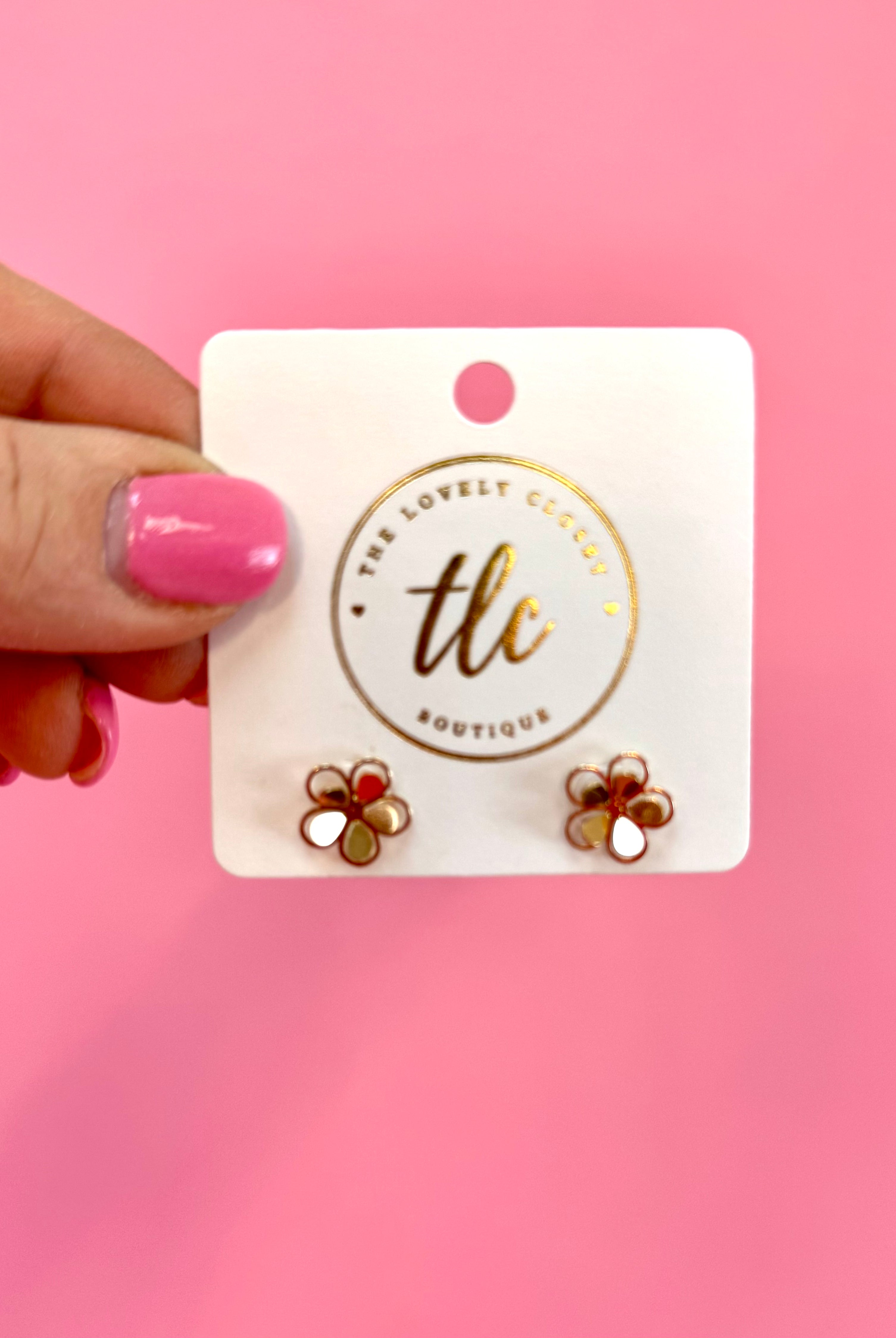 Mini Gold Flower Stud Earring-250 Jewelry-The Lovely Closet-The Lovely Closet, Women's Fashion Boutique in Alexandria, KY