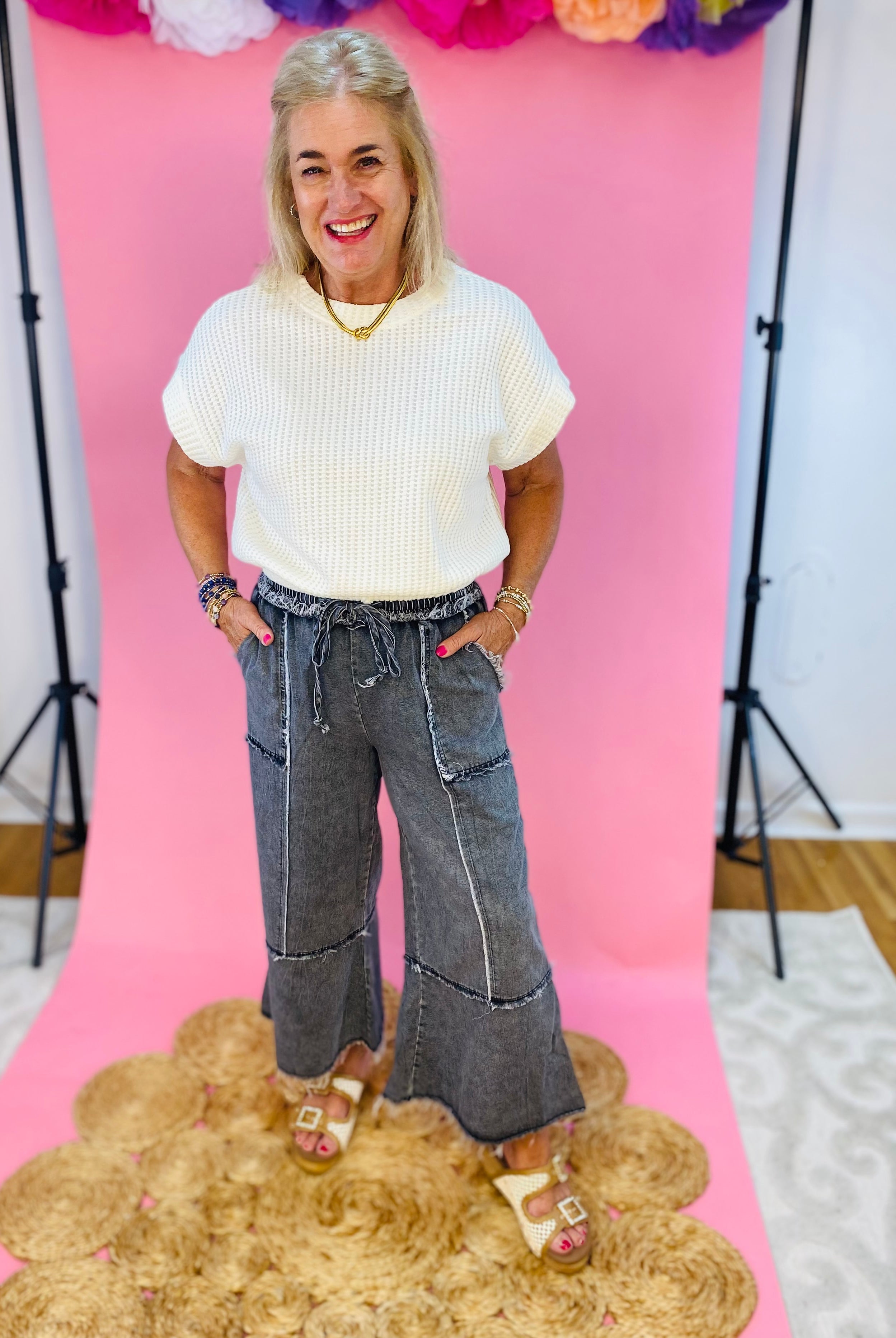 Mineral Wash Denim - Ash-240 Pants-Sage + Fig-The Lovely Closet, Women's Fashion Boutique in Alexandria, KY