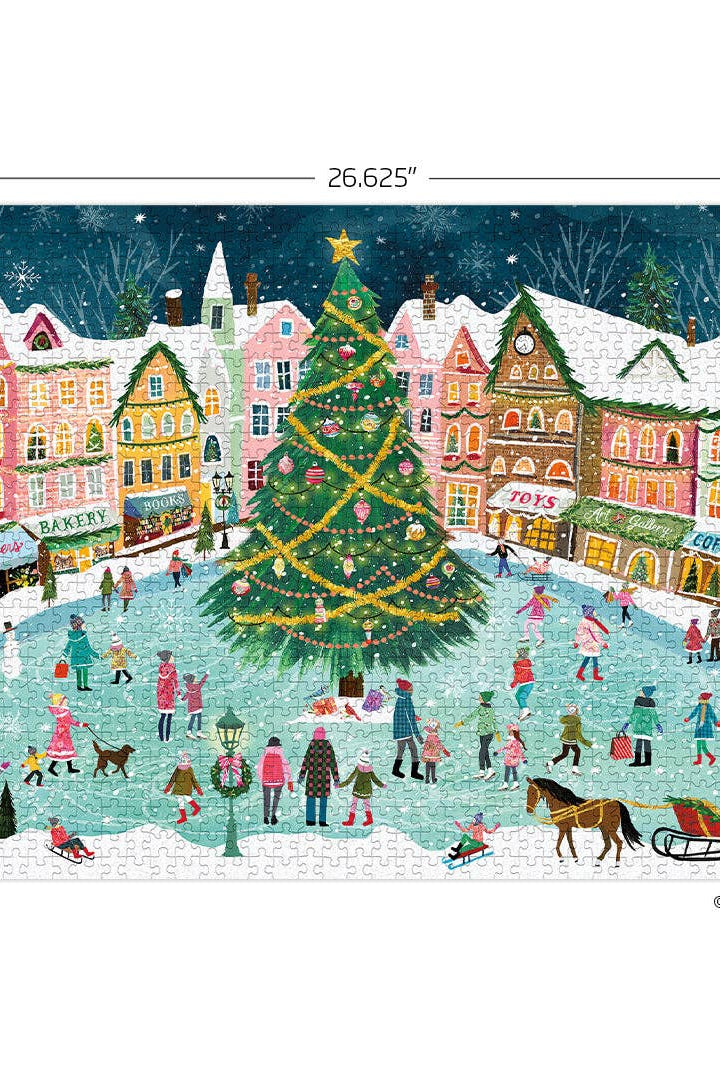 Town Square 1000 Piece Christmas Puzzle-310 Gift-WerkShoppe-The Lovely Closet, Women's Fashion Boutique in Alexandria, KY