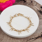 Bow Link Bracelet - Gold-250 Jewelry-PennyLine inc-The Lovely Closet, Women's Fashion Boutique in Alexandria, KY