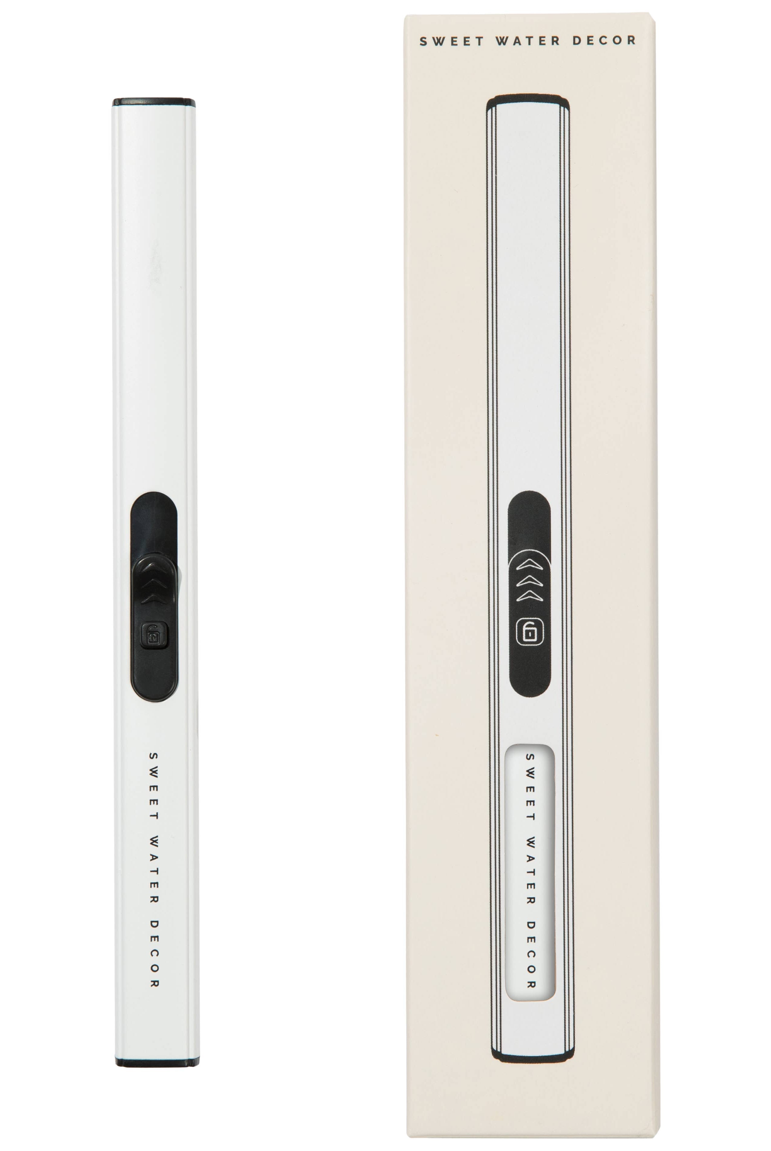 White Rechargeable Electric Lighter-310 Gift-Sweet Water Decor-The Lovely Closet, Women's Fashion Boutique in Alexandria, KY