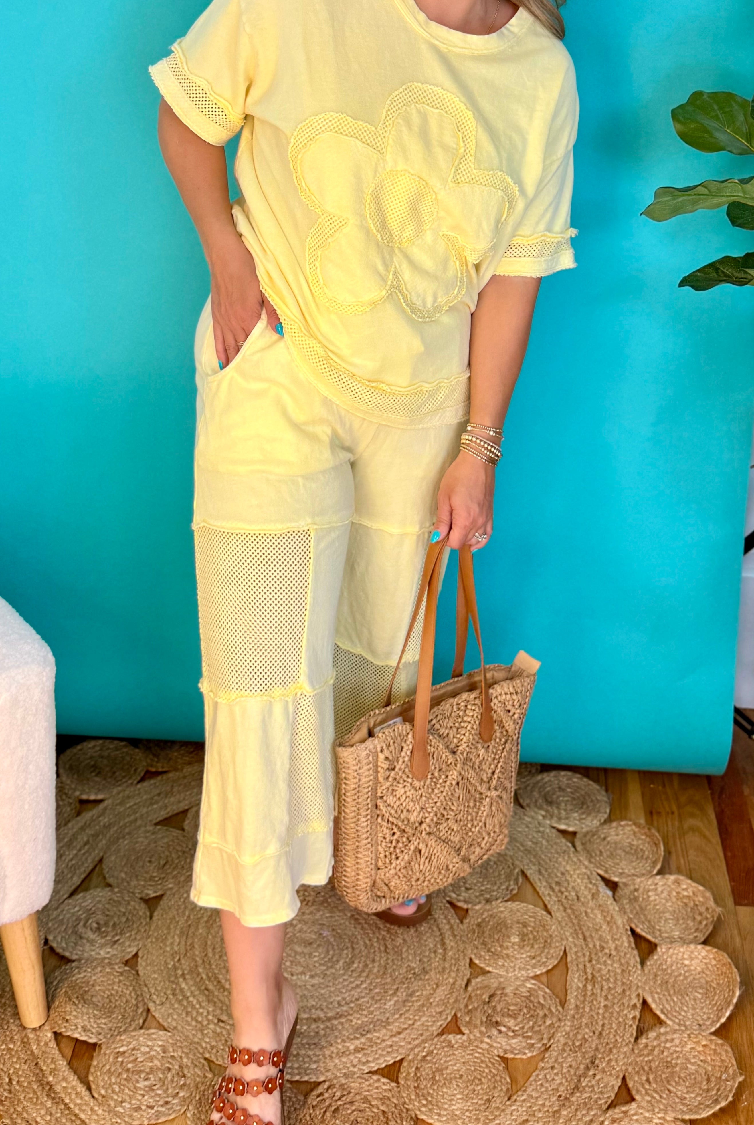Sunshine Soul Mineral Wash Bottoms-240 Pants-J.Her-The Lovely Closet, Women's Fashion Boutique in Alexandria, KY