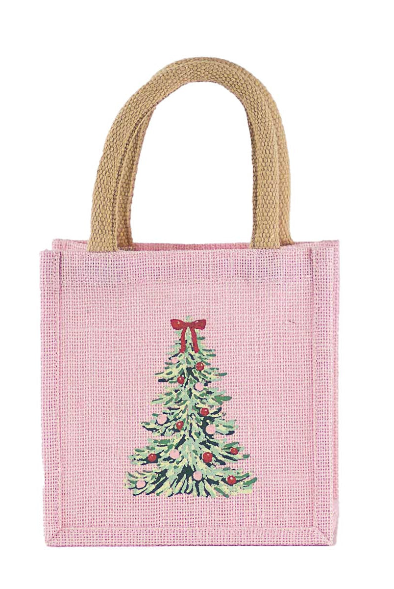 Noelle Tree Gift Tote - Light Pink/Multi-310 Gift-The Royal Standard-The Lovely Closet, Women's Fashion Boutique in Alexandria, KY