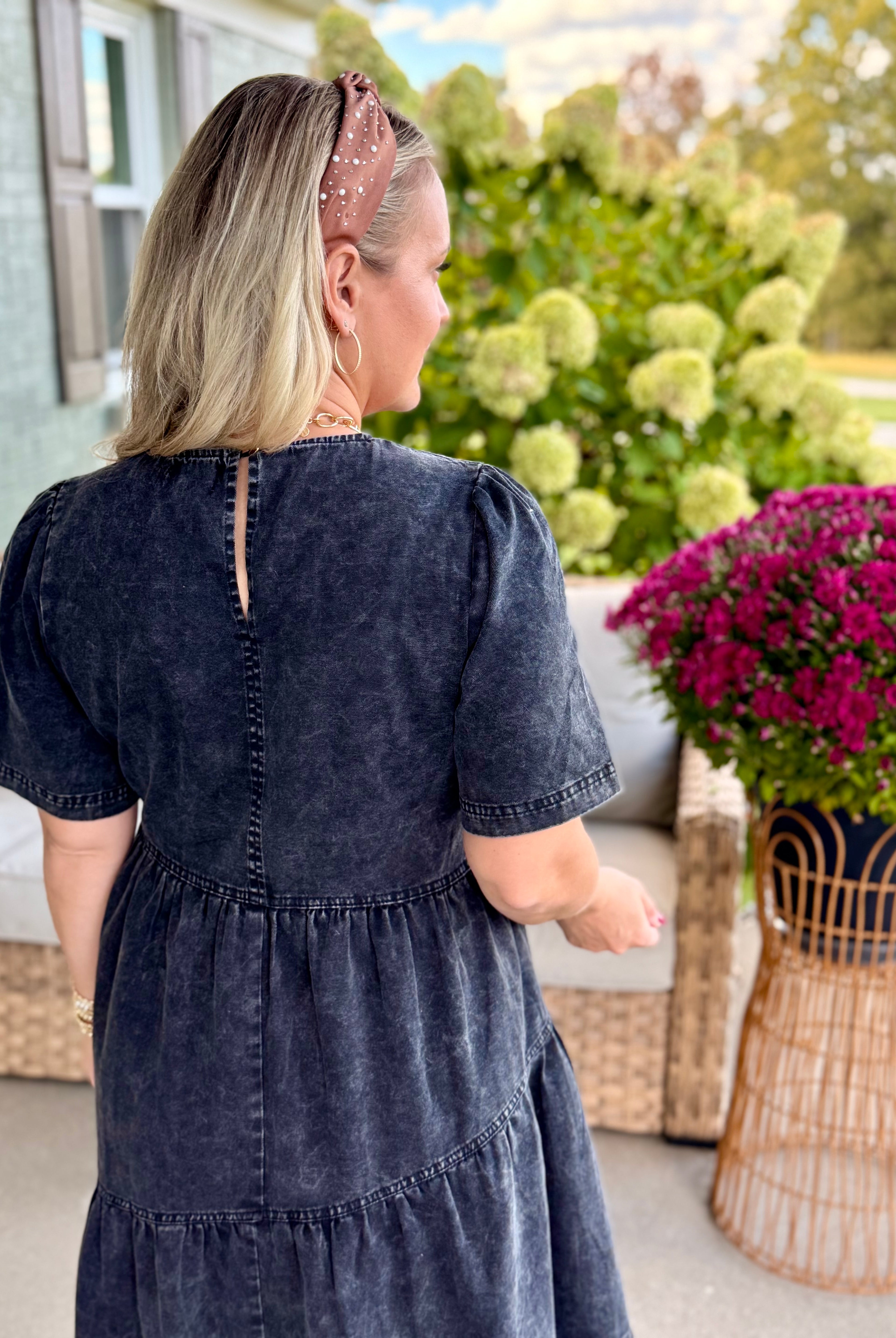 Mineral Washed Dress-180 Dresses-Anniewear-The Lovely Closet, Women's Fashion Boutique in Alexandria, KY