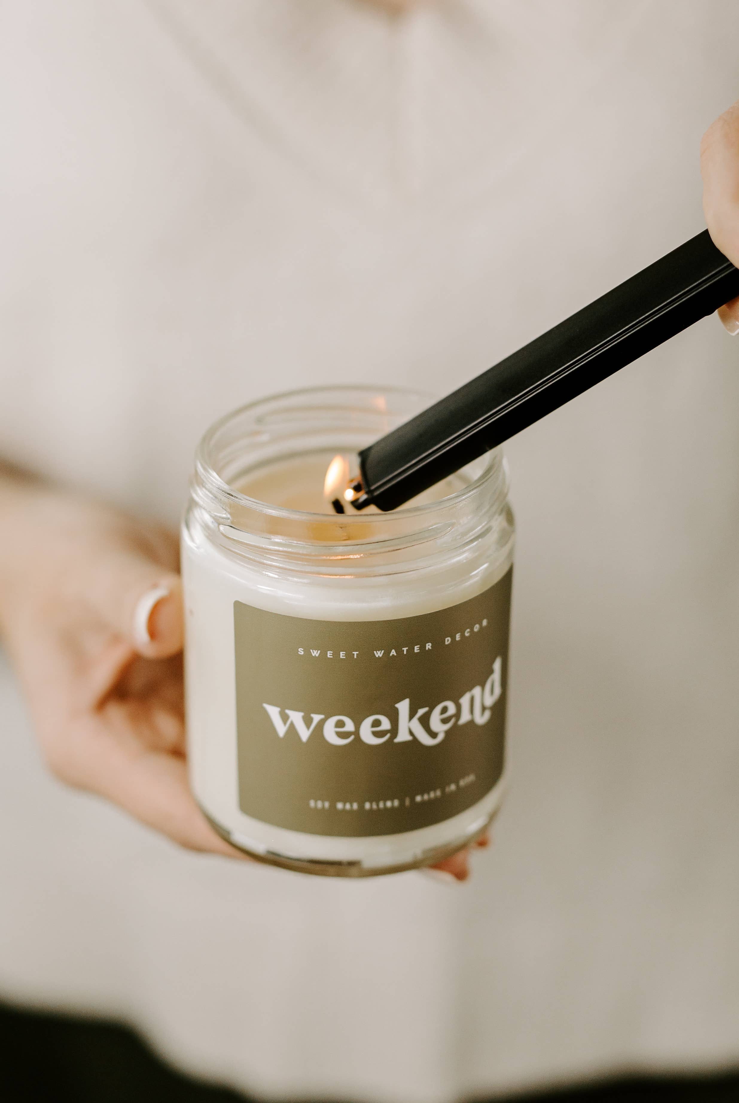 Black Rechargeable Electric Lighter-310 Gift-Sweet Water Decor-The Lovely Closet, Women's Fashion Boutique in Alexandria, KY