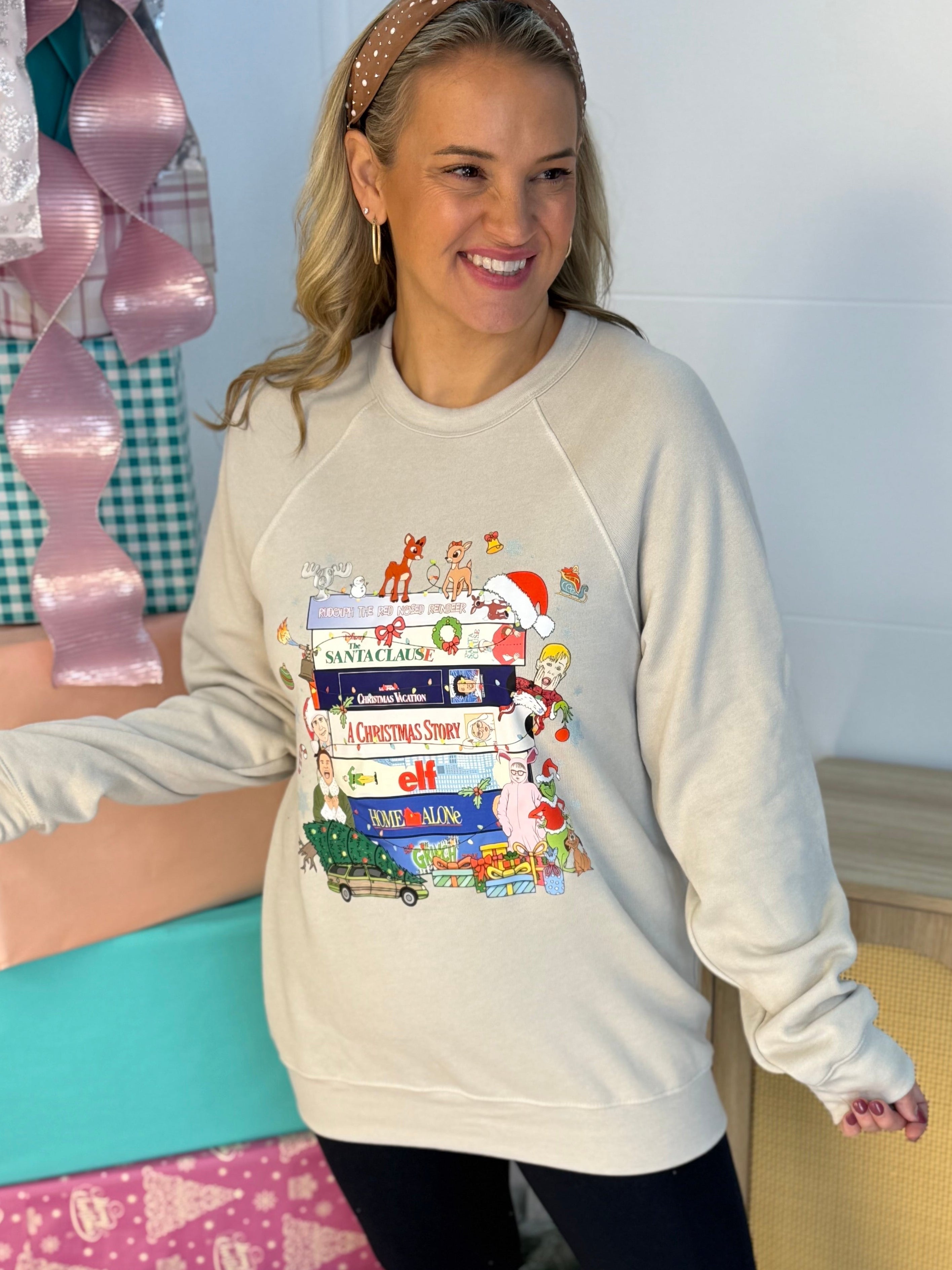 **PRE-ORDER**Christmas Classics Crewneck-130 Graphics-The Lovely Closet-The Lovely Closet, Women's Fashion Boutique in Alexandria, KY