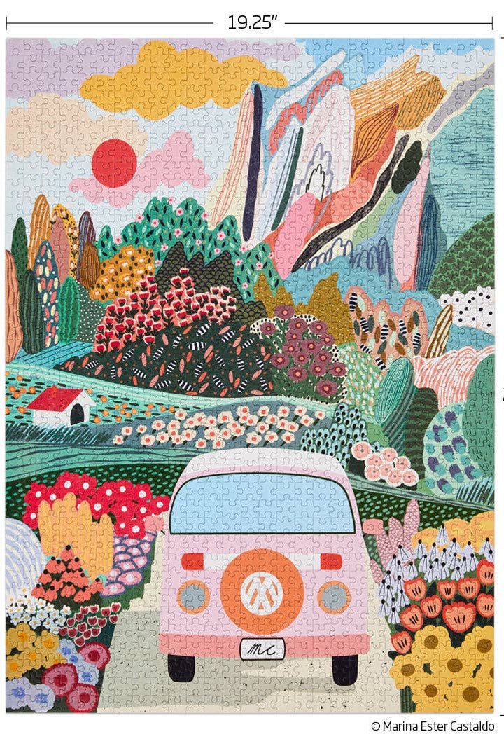 Road Trip 1000 Piece Puzzle-310 Gift-WerkShoppe-The Lovely Closet, Women's Fashion Boutique in Alexandria, KY