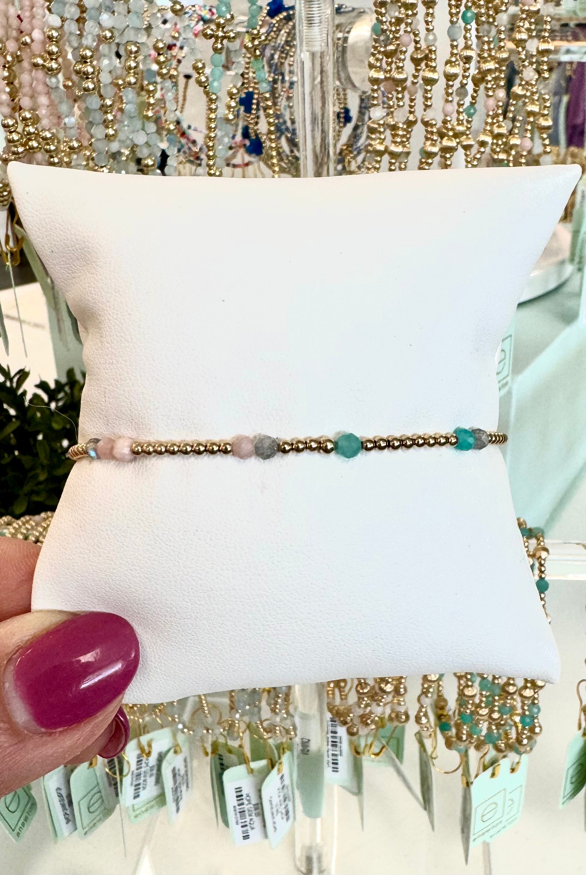 Hope Unwritten Gemstone Bracelet-260 eNewton-eNewton-The Lovely Closet, Women's Fashion Boutique in Alexandria, KY