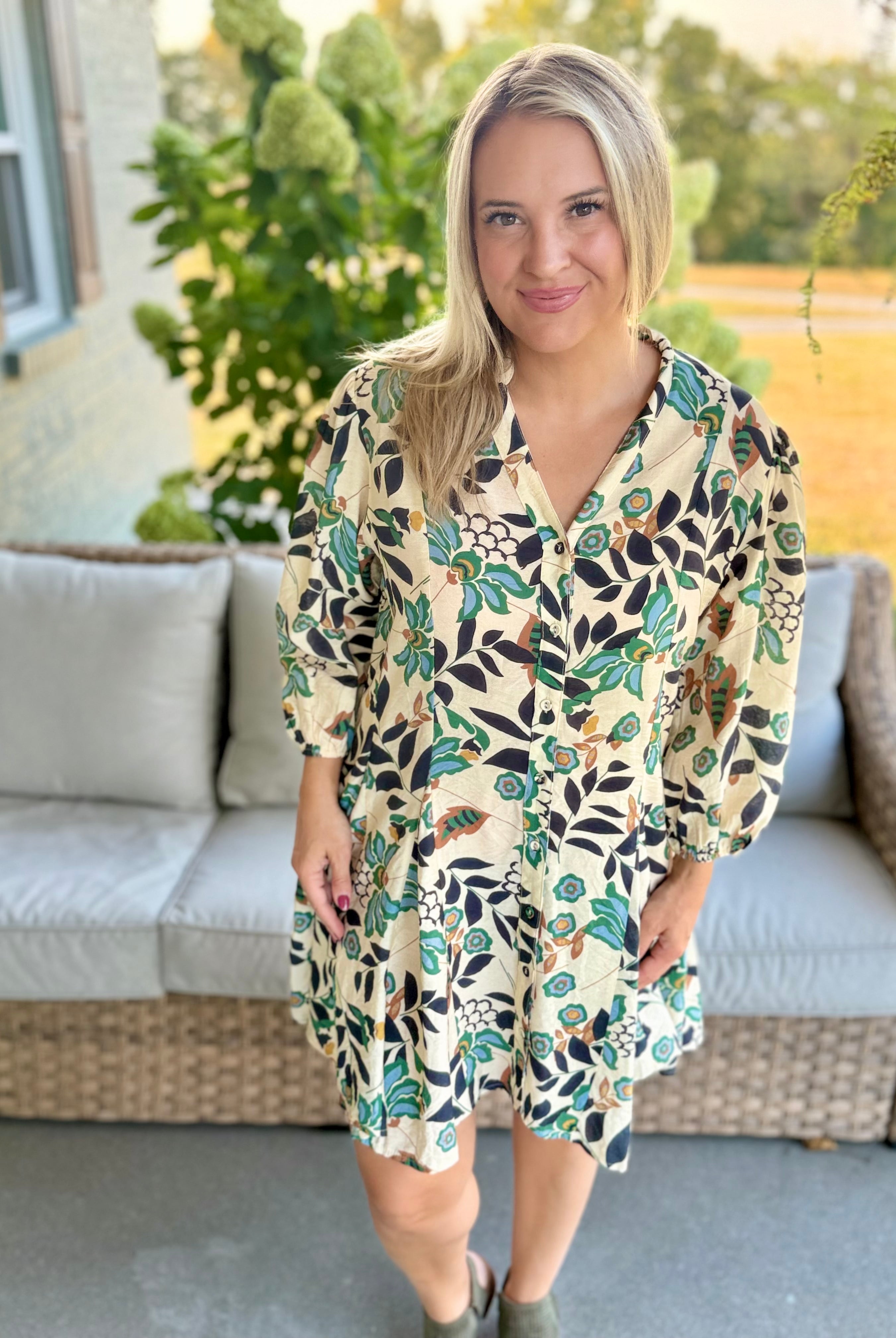 Fall Bliss Dress-180 Dresses-GIGIO-The Lovely Closet, Women's Fashion Boutique in Alexandria, KY