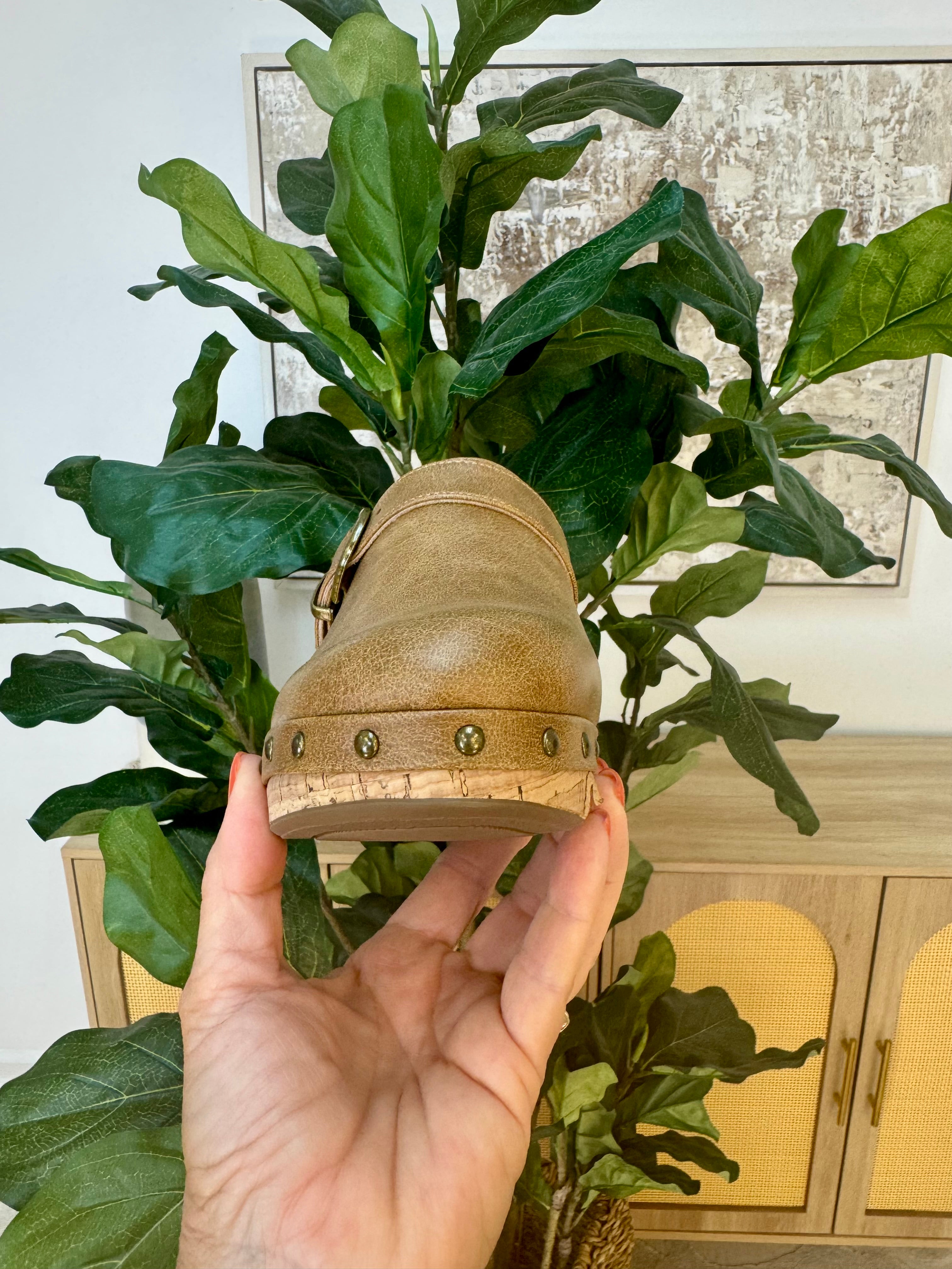 Corkys Who Knew Clog - Tan-270 Shoes-Corkys-The Lovely Closet, Women's Fashion Boutique in Alexandria, KY