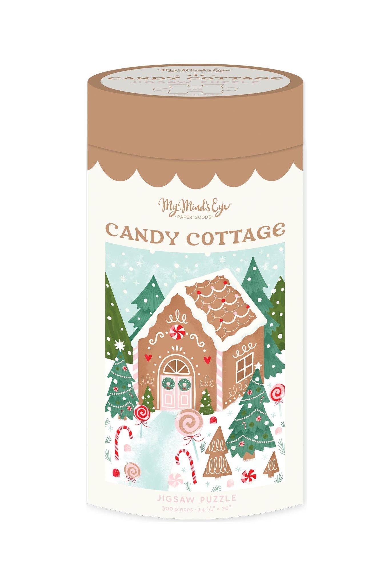 Gingerbread House Christmas Puzzle-310 Gift-My Mind’s Eye-The Lovely Closet, Women's Fashion Boutique in Alexandria, KY