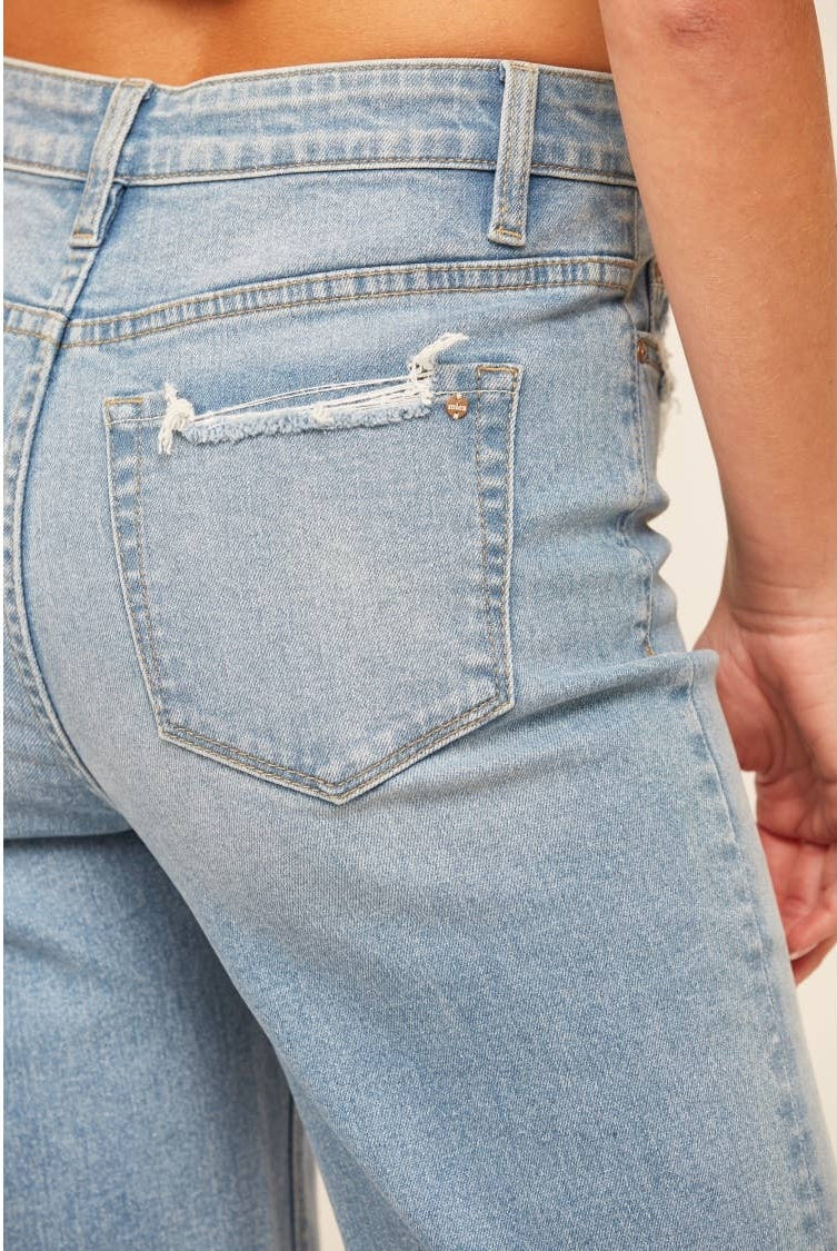 MICA HIGH RISE BAGGY STRAIGHT-210 Jeans-Mica Denim-The Lovely Closet, Women's Fashion Boutique in Alexandria, KY