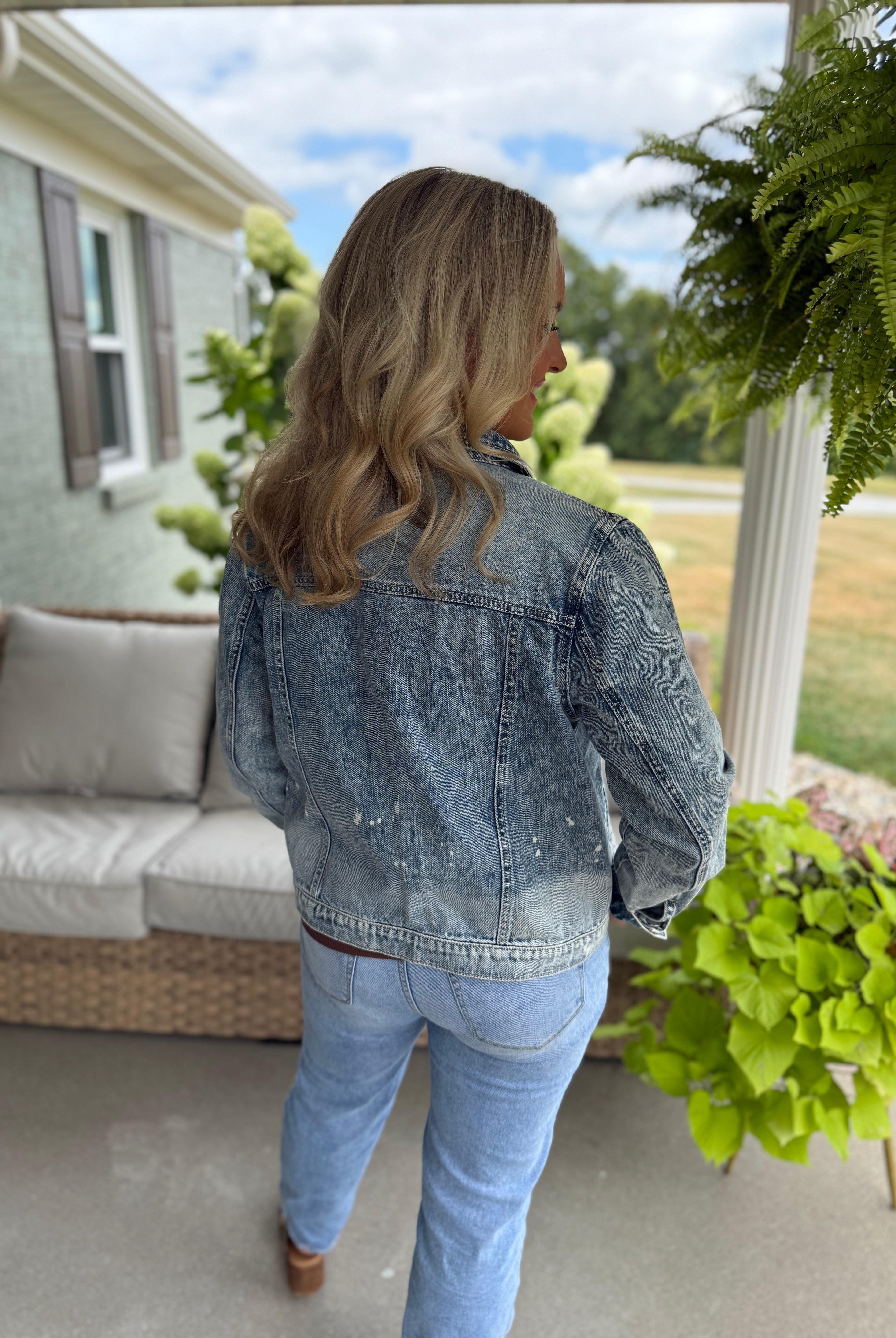 Denim Delight Jacket-170 Jackets/Outerwear-Risen-The Lovely Closet, Women's Fashion Boutique in Alexandria, KY