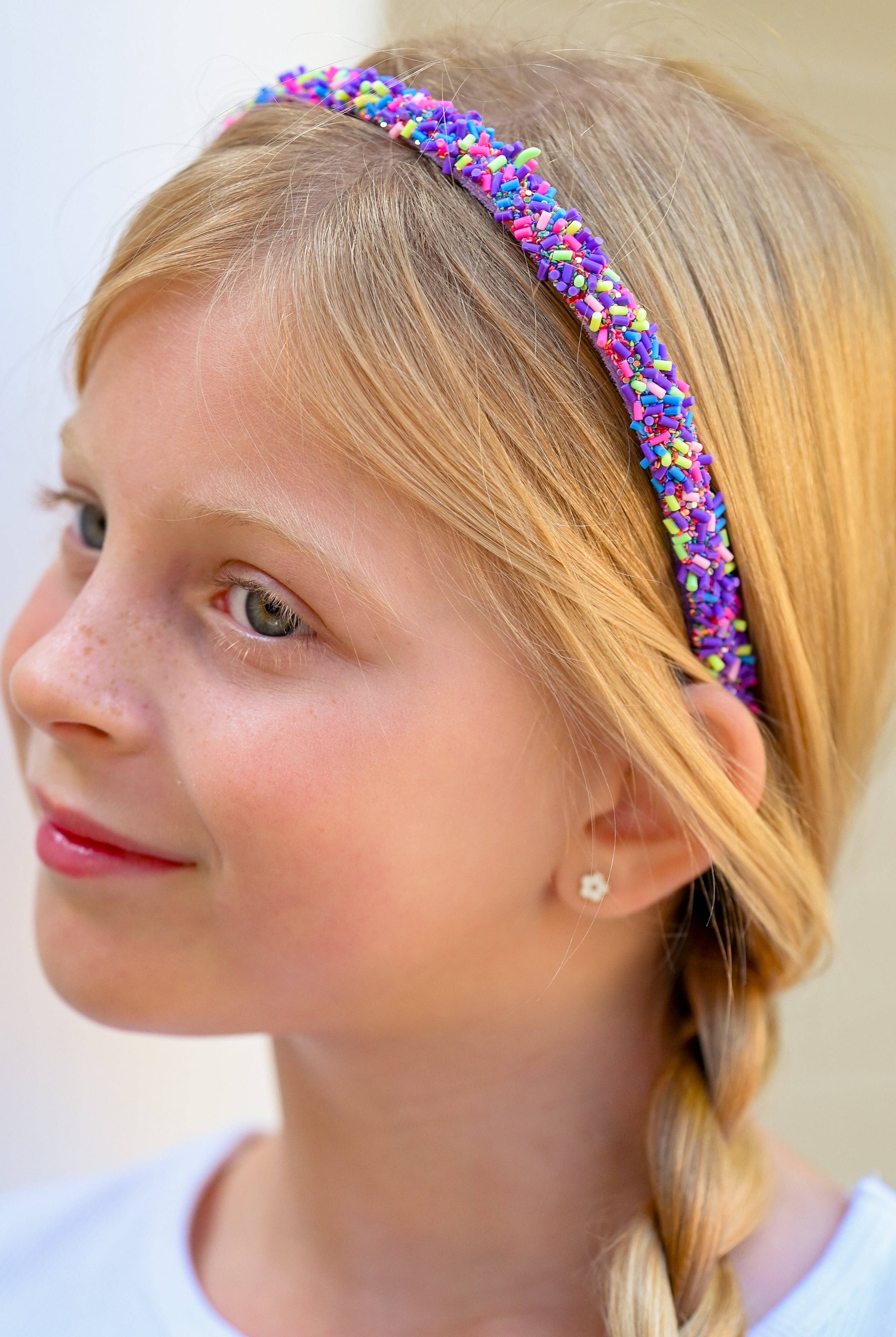 Thin Sprinkle Headband - Purple-310 Gift-Frog Sac-The Lovely Closet, Women's Fashion Boutique in Alexandria, KY