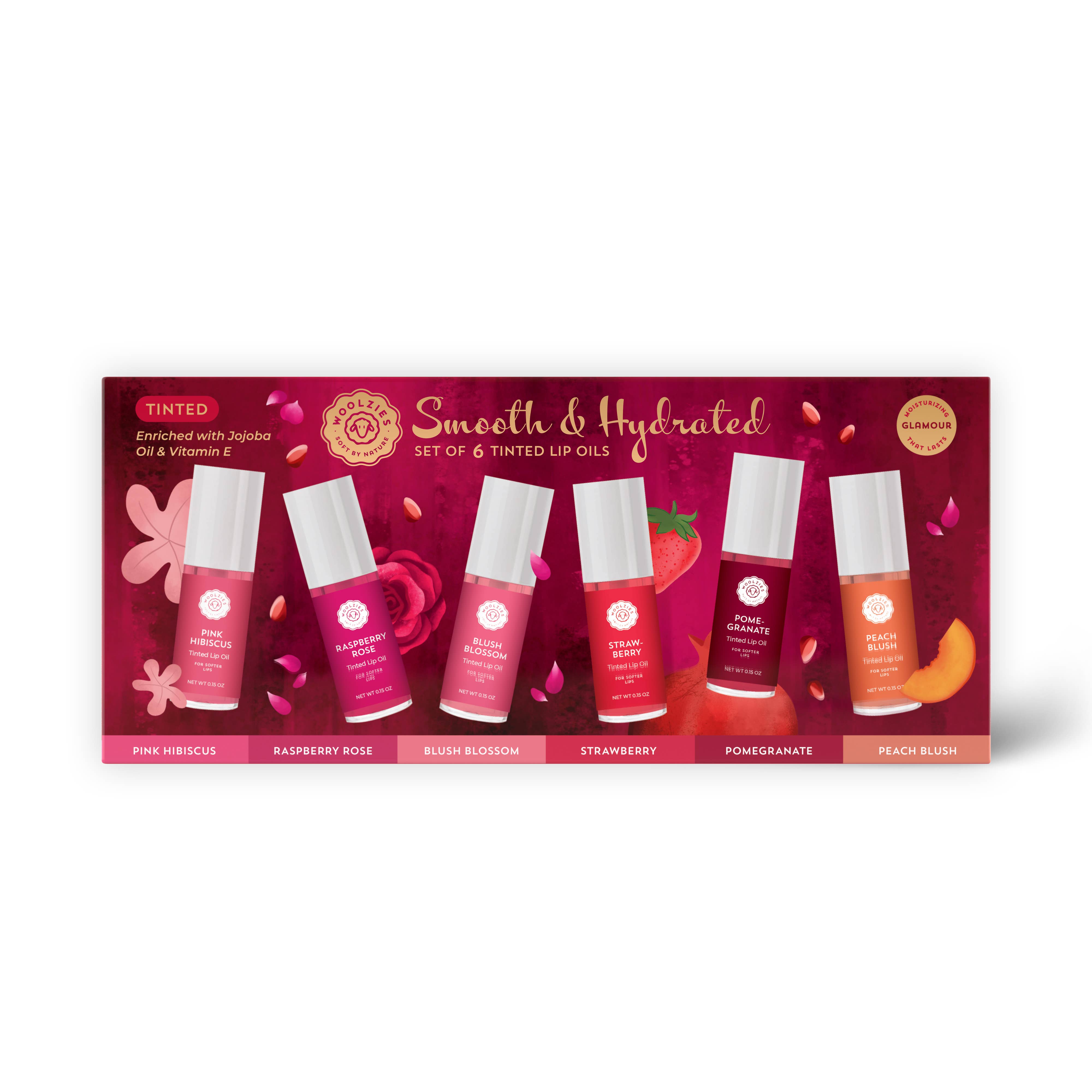 Smooth & Hydrated Lip Oil Collection – Set of 6-350 Holiday-Woolzies-The Lovely Closet, Women's Fashion Boutique in Alexandria, KY
