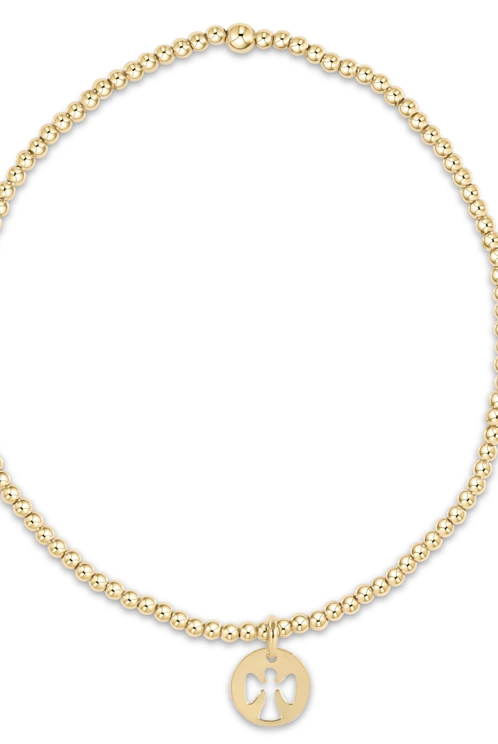 Egirl Classic Gold 2mm Guardian Angel-260 eNewton-eNewton-The Lovely Closet, Women's Fashion Boutique in Alexandria, KY