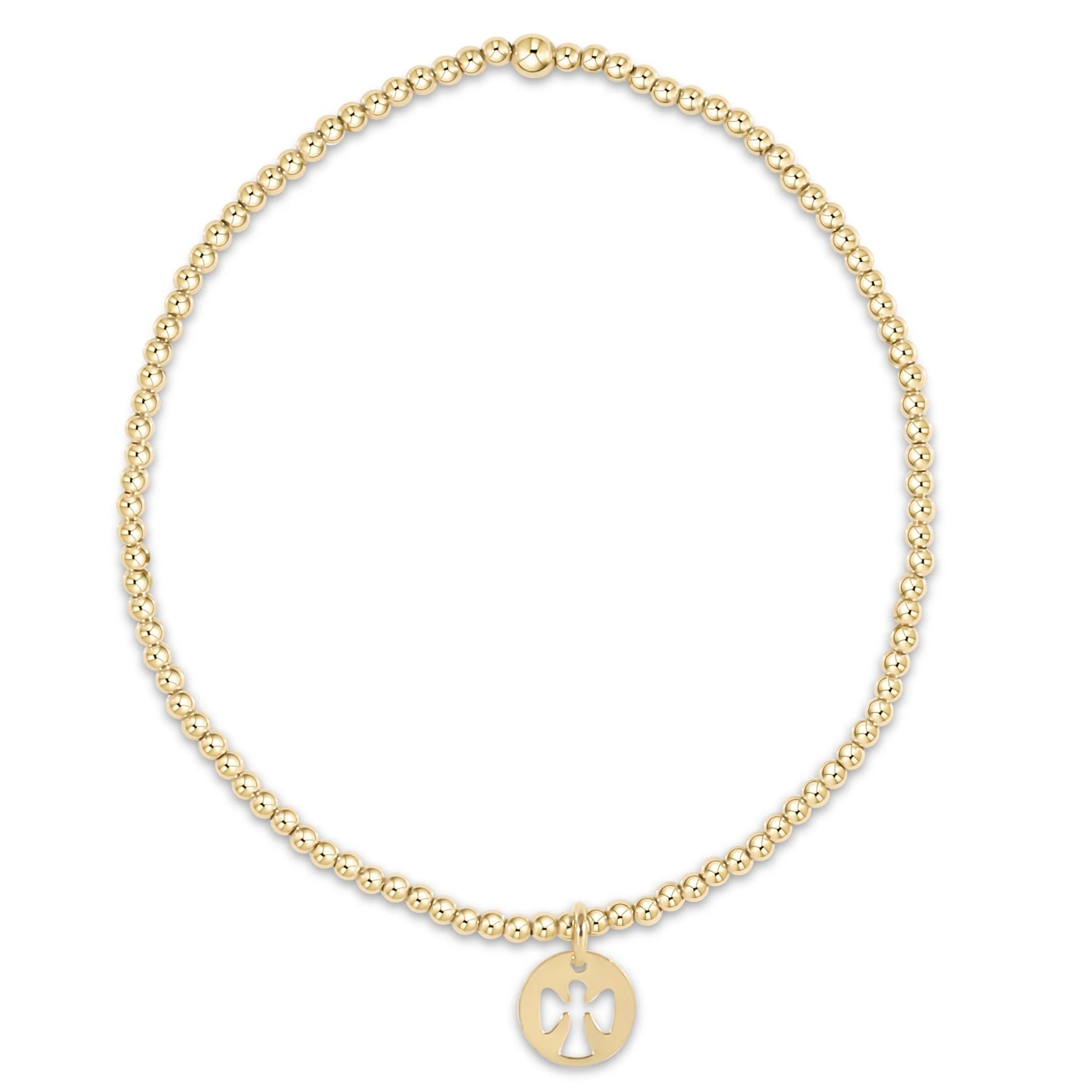 Egirl Classic Gold 2mm Guardian Angel-260 eNewton-eNewton-The Lovely Closet, Women's Fashion Boutique in Alexandria, KY