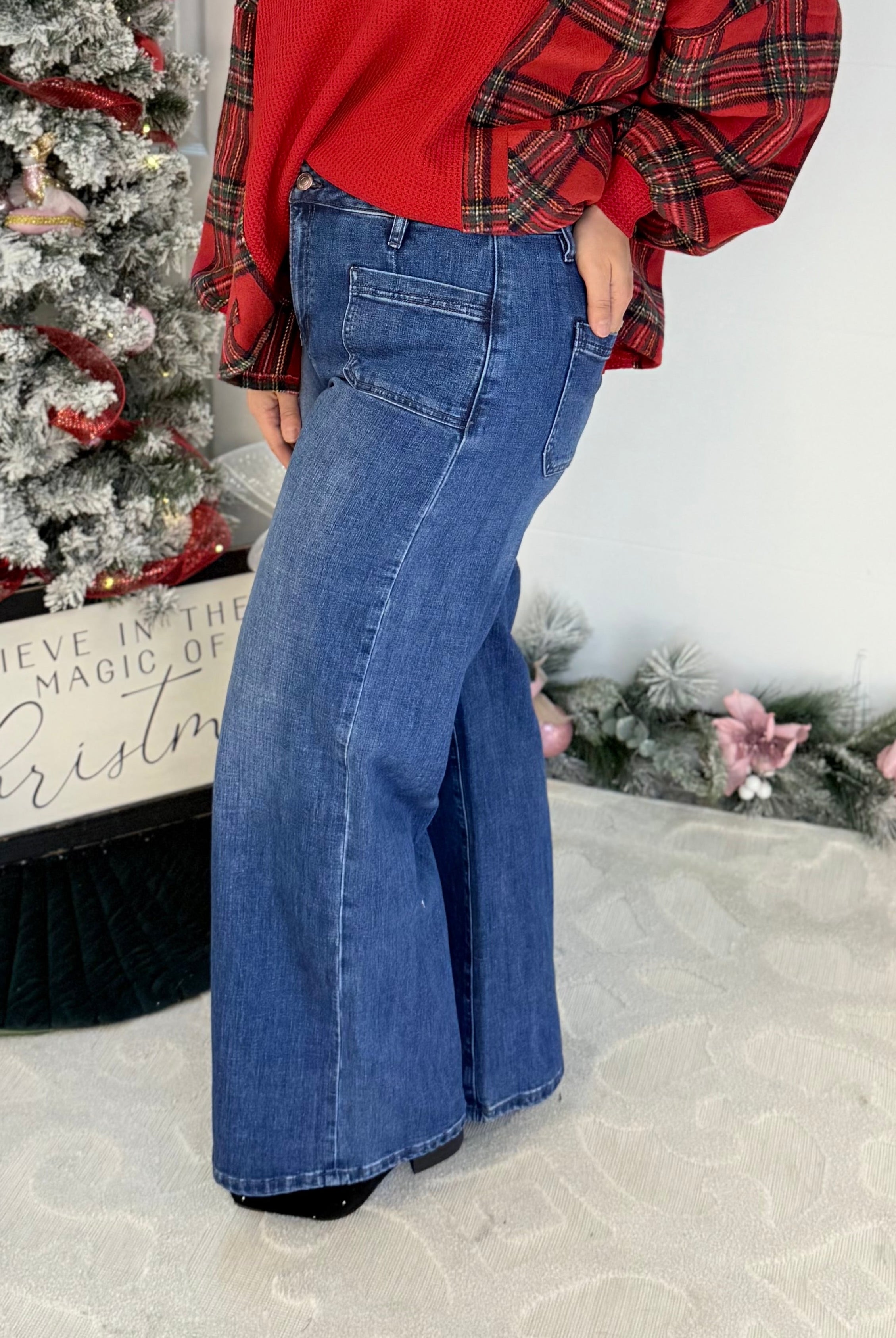 Mica High Rise Wide Leg Comfort Fit-210 Jeans-Mica Denim-The Lovely Closet, Women's Fashion Boutique in Alexandria, KY