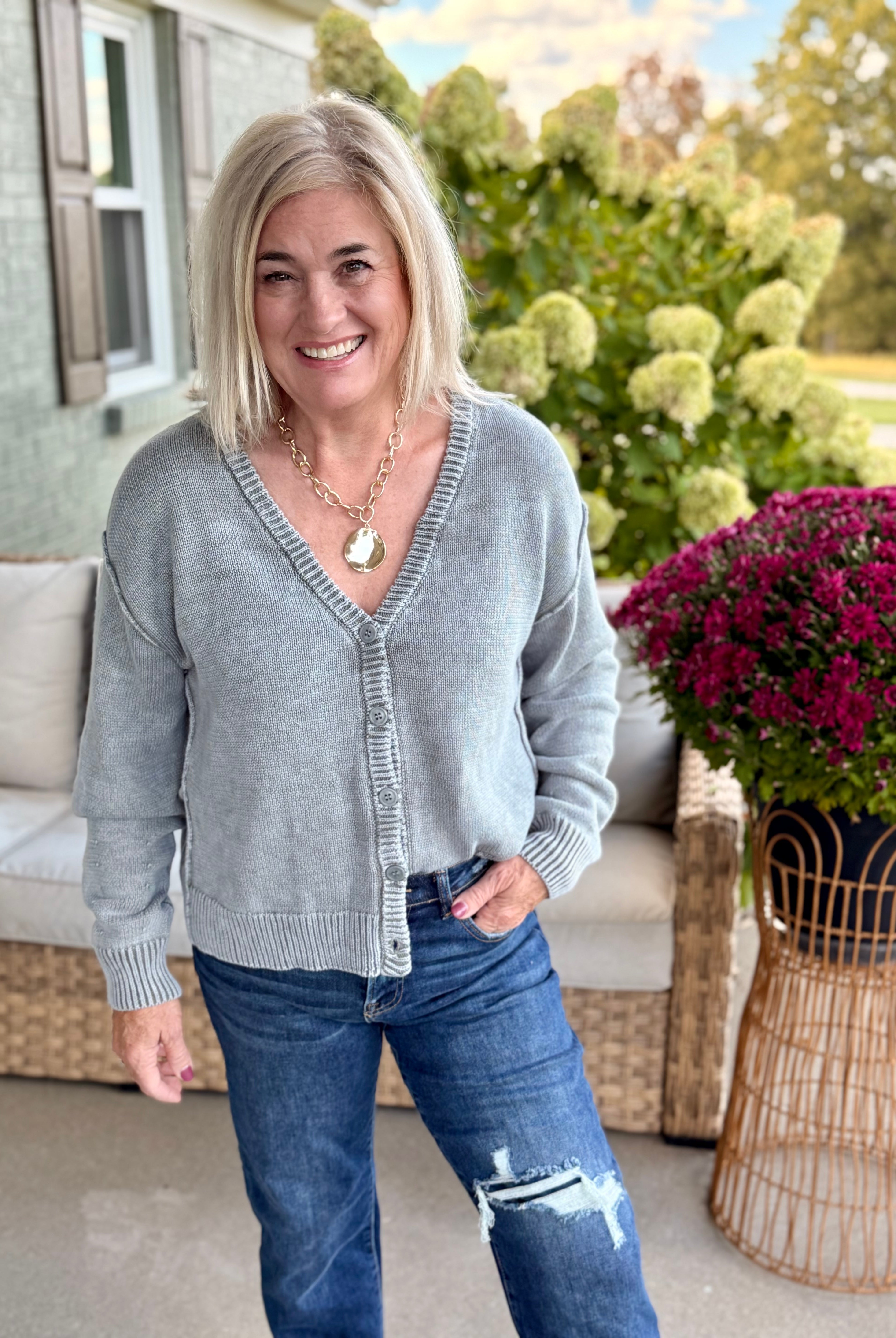 Falling Leaves Cardigan - Teal-160 Cardigan/Kimonos-Bibi-The Lovely Closet, Women's Fashion Boutique in Alexandria, KY