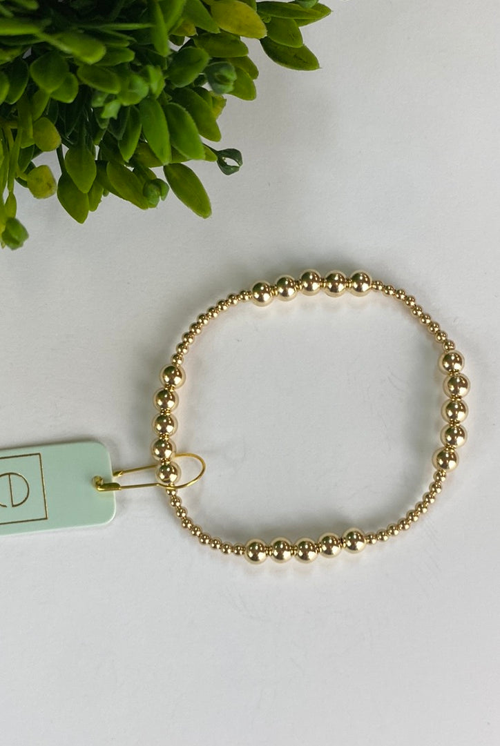 Classic Blissful Gold 5mm Bracelet-260 eNewton-eNewton-The Lovely Closet, Women's Fashion Boutique in Alexandria, KY