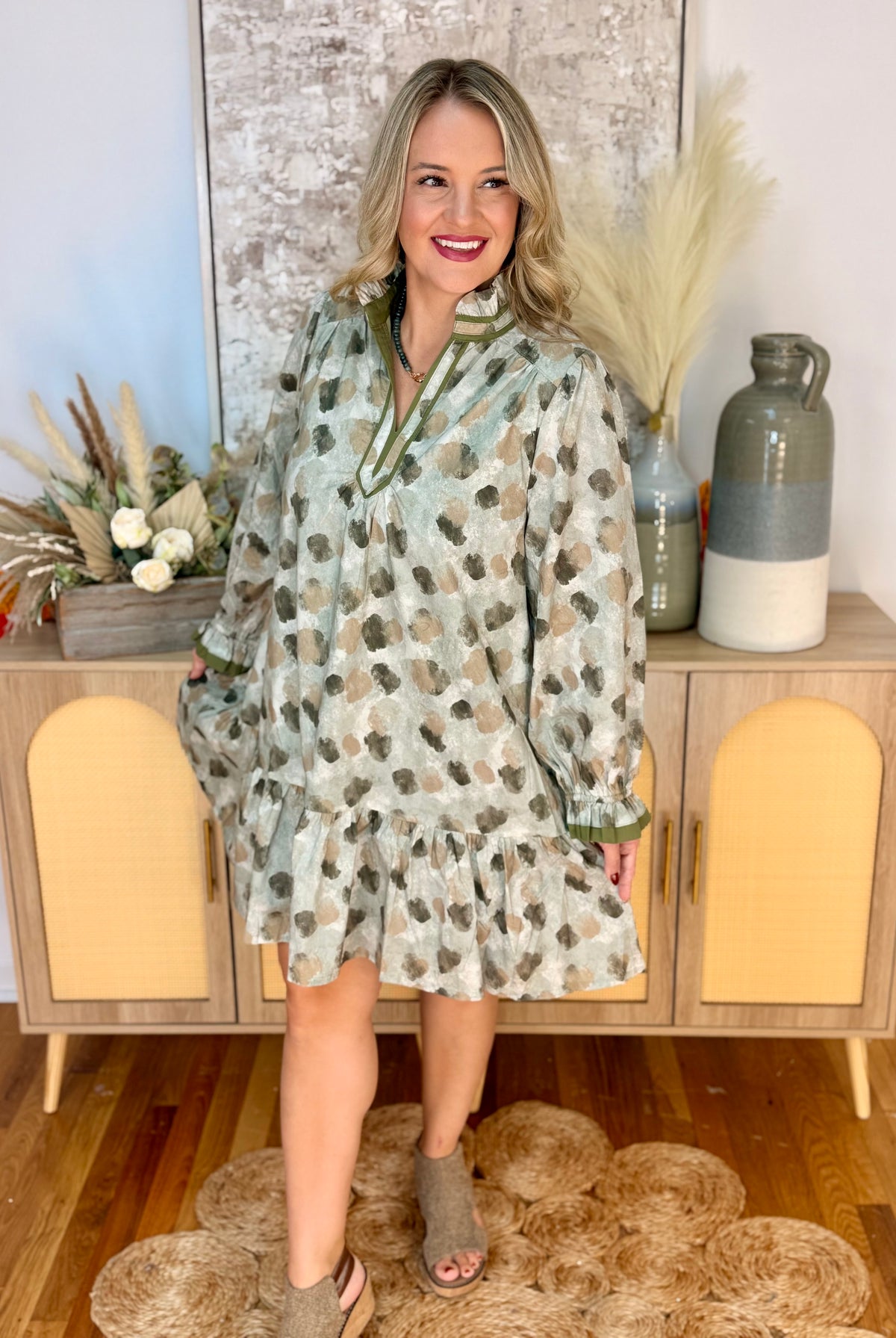 Loving Fall Days Dress-180 Dresses-umgee-The Lovely Closet, Women's Fashion Boutique in Alexandria, KY