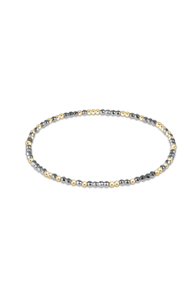 Hope Unwritten Bright Silver Hematite 2mm-260 eNewton-eNewton-The Lovely Closet, Women's Fashion Boutique in Alexandria, KY
