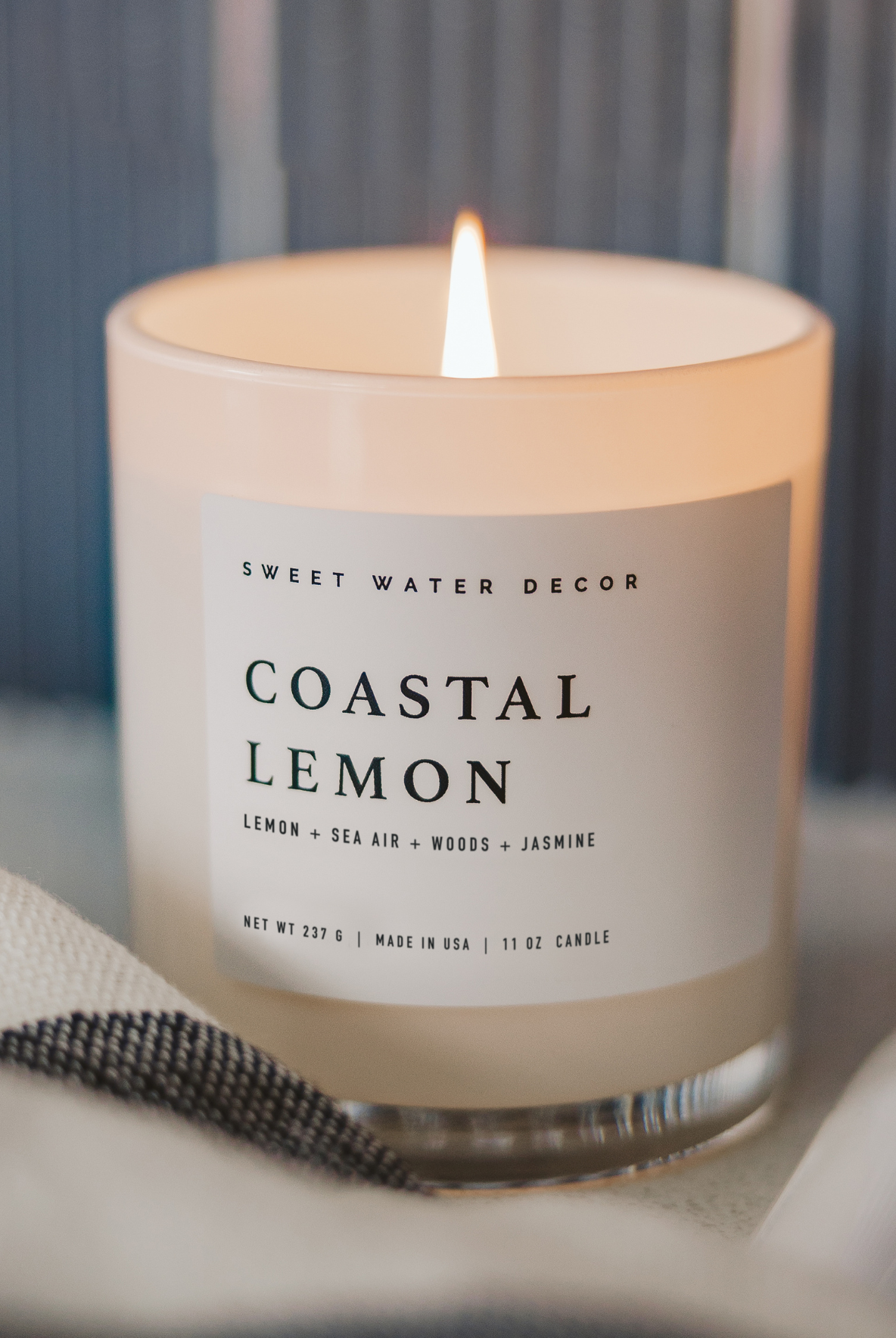 Coastal Lemon 11 oz Soy Candle-310 Gift-Sweet Water Decor-The Lovely Closet, Women's Fashion Boutique in Alexandria, KY