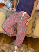 Floral Patchwork Jogger Pants-240 Pants-Pol Clothing-The Lovely Closet, Women's Fashion Boutique in Alexandria, KY