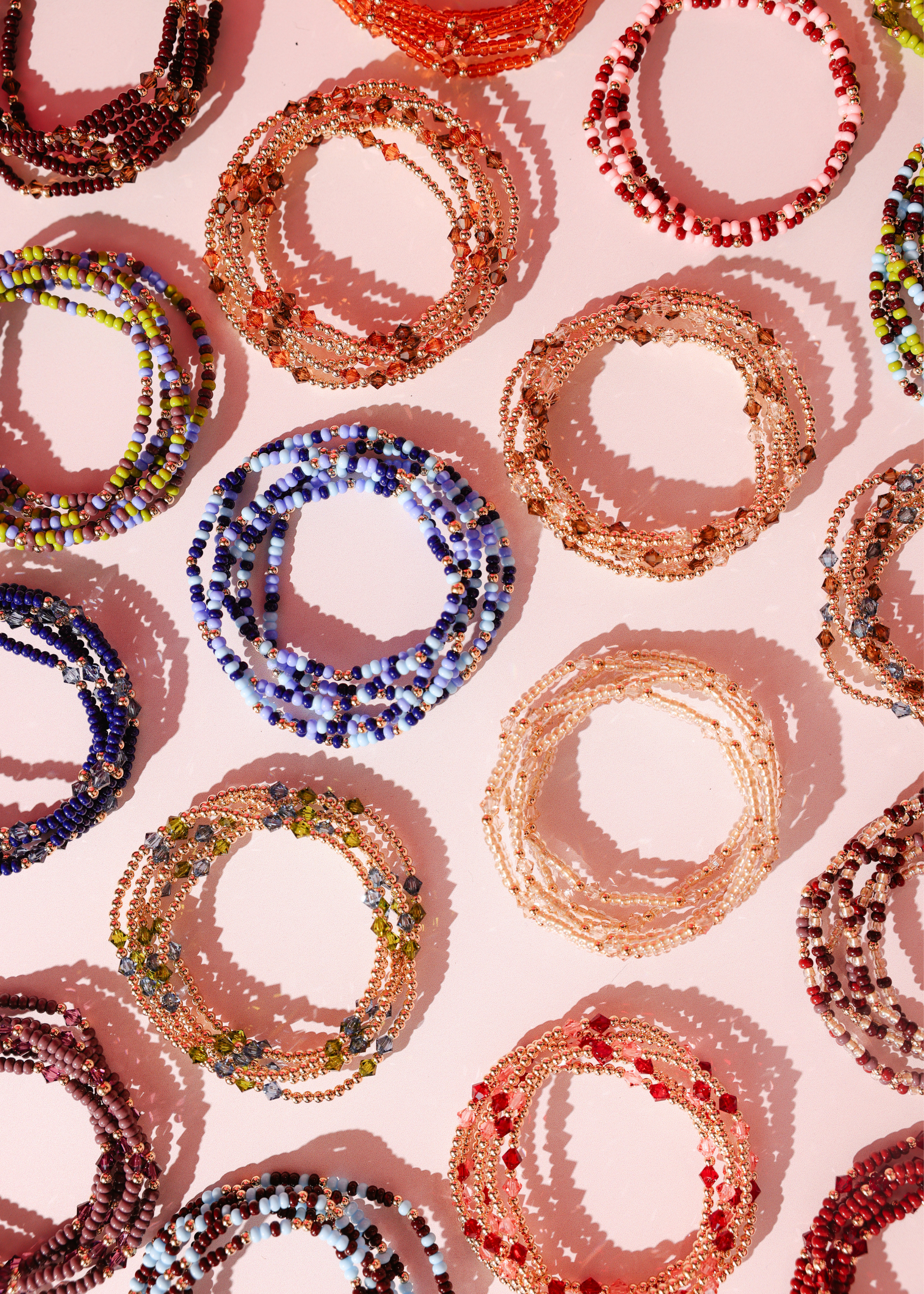 Denim Days Sprinkle Bracelet: Standard 6.75 inch-bracelet-Beaded Blondes-The Lovely Closet, Women's Fashion Boutique in Alexandria, KY