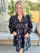 Midnight Whispers Dress-180 Dresses-Umgee-The Lovely Closet, Women's Fashion Boutique in Alexandria, KY