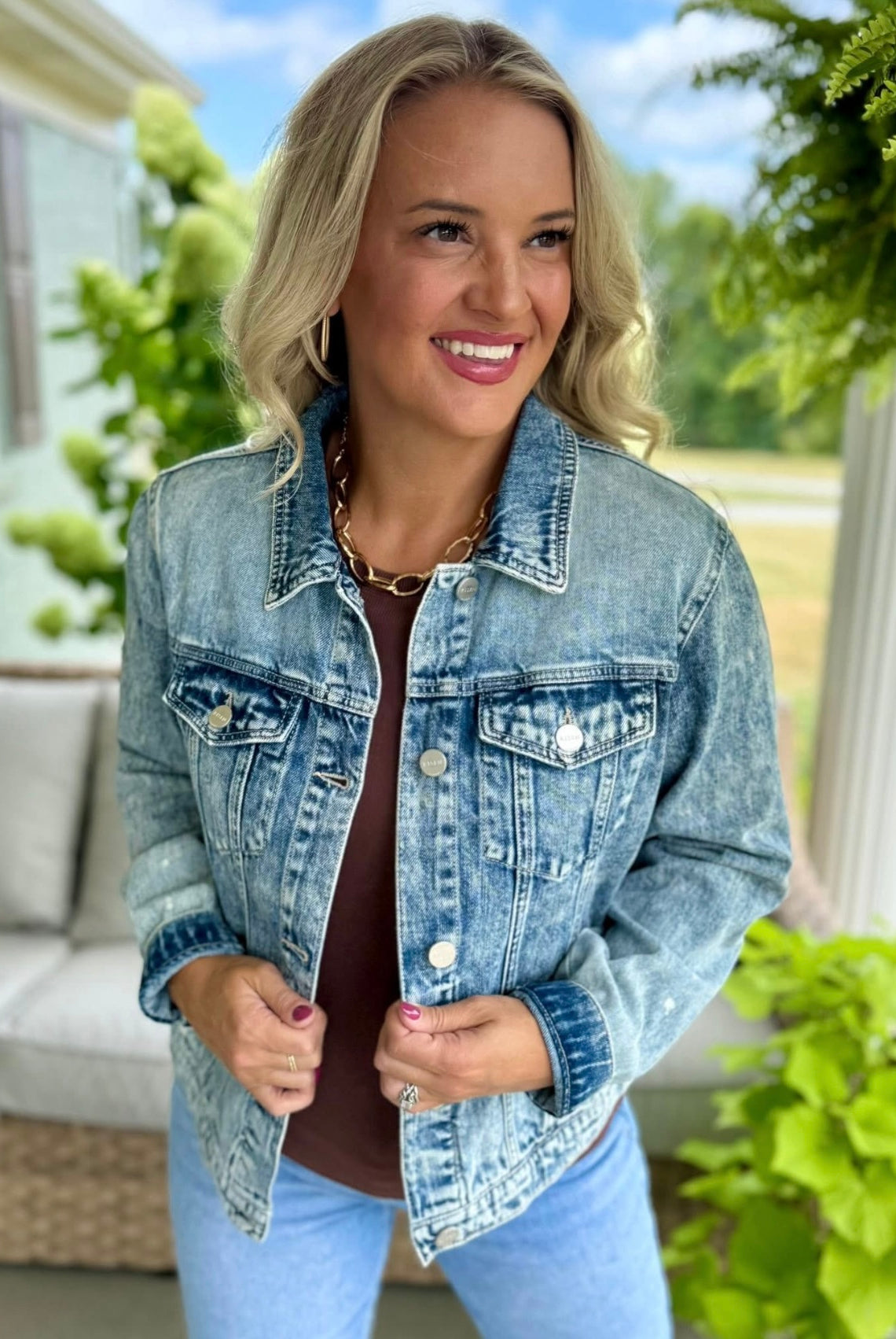 Denim Delight Jacket-170 Jackets/Outerwear-Risen-The Lovely Closet, Women's Fashion Boutique in Alexandria, KY