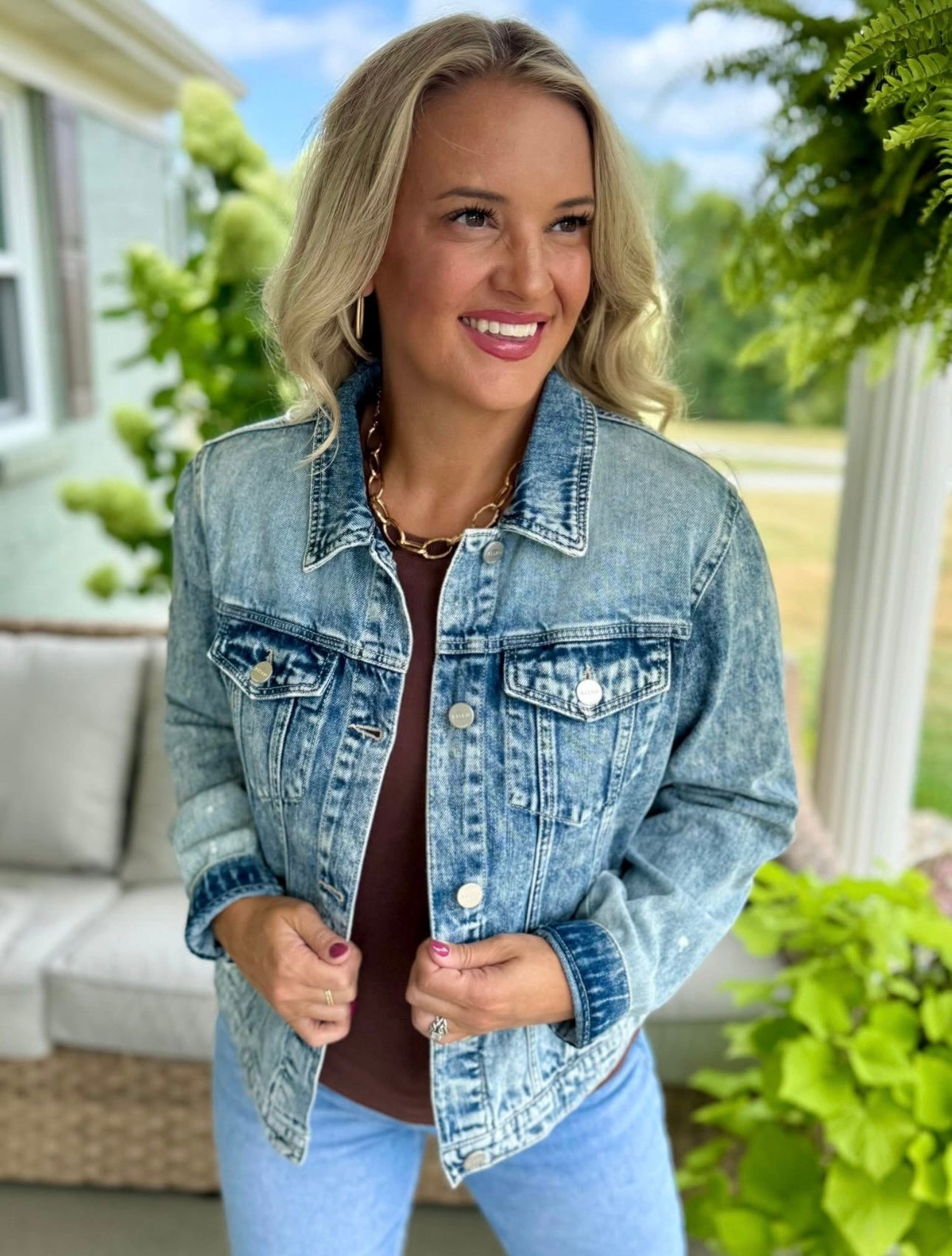 Denim Delight Jacket-170 Jackets/Outerwear-Risen-The Lovely Closet, Women's Fashion Boutique in Alexandria, KY