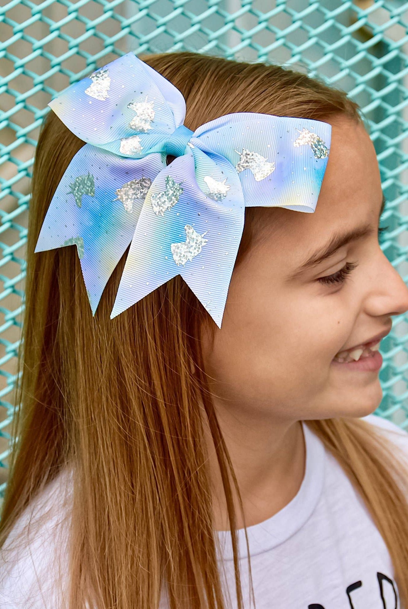 Large Unicorn Glitter Hair Bows-310 Gift-Frog Sac-The Lovely Closet, Women's Fashion Boutique in Alexandria, KY