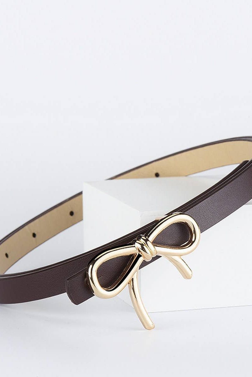 Bow Skinny Belt - Black-280 Accessories-ACCITY-The Lovely Closet, Women's Fashion Boutique in Alexandria, KY