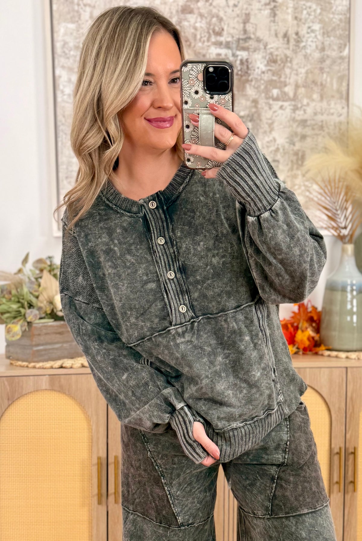 Natural Ease Pullover - Ash-110 Long Sleeve Top-J.Her-The Lovely Closet, Women's Fashion Boutique in Alexandria, KY